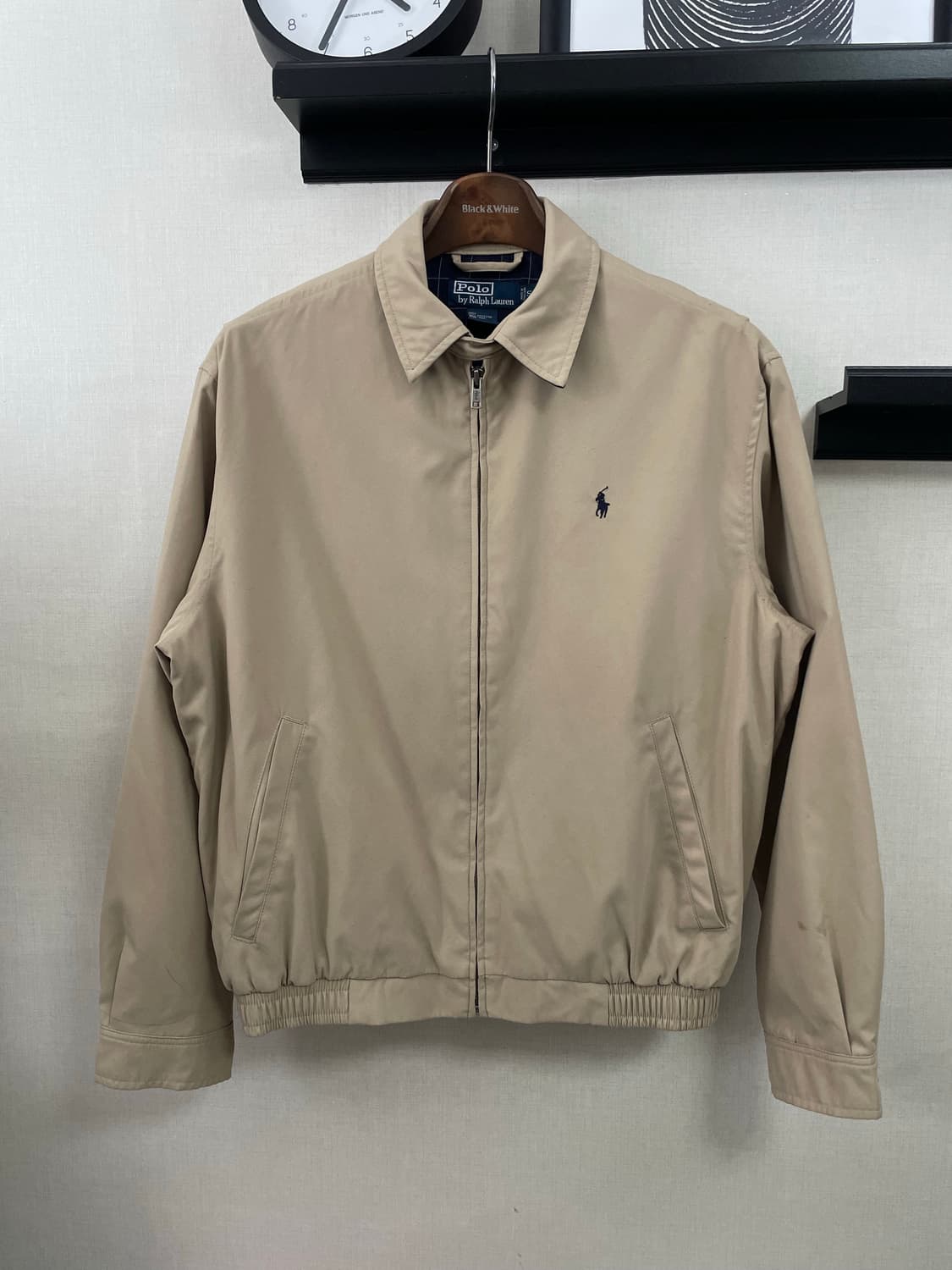 폴로 랄프로렌 베이지 봄버 자켓 S(95-100) 상품이미지1