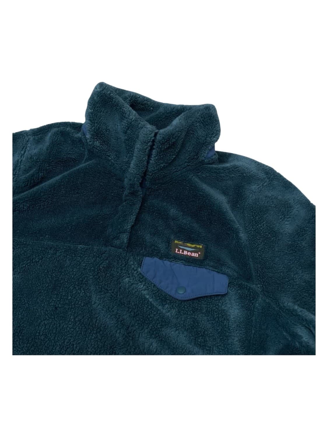 [S~M] 90s L.L.Bean 스냅 플리스 포켓 풀오버 후리스 자켓  상품이미지2