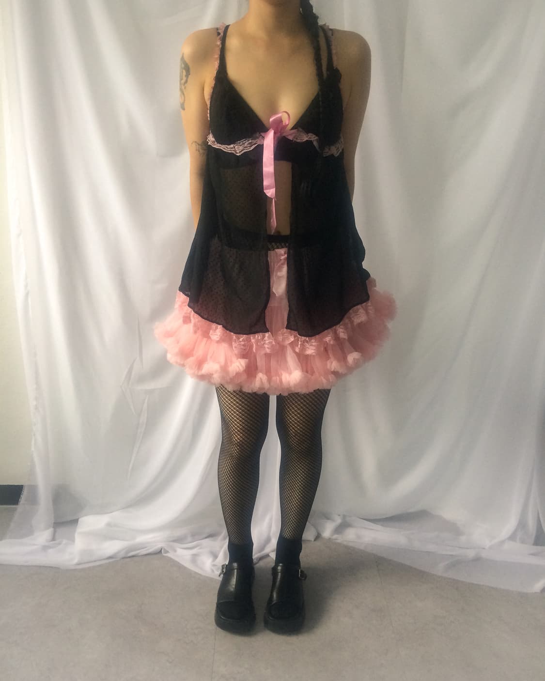 Ribbon frill slip sleeveless 상품이미지6