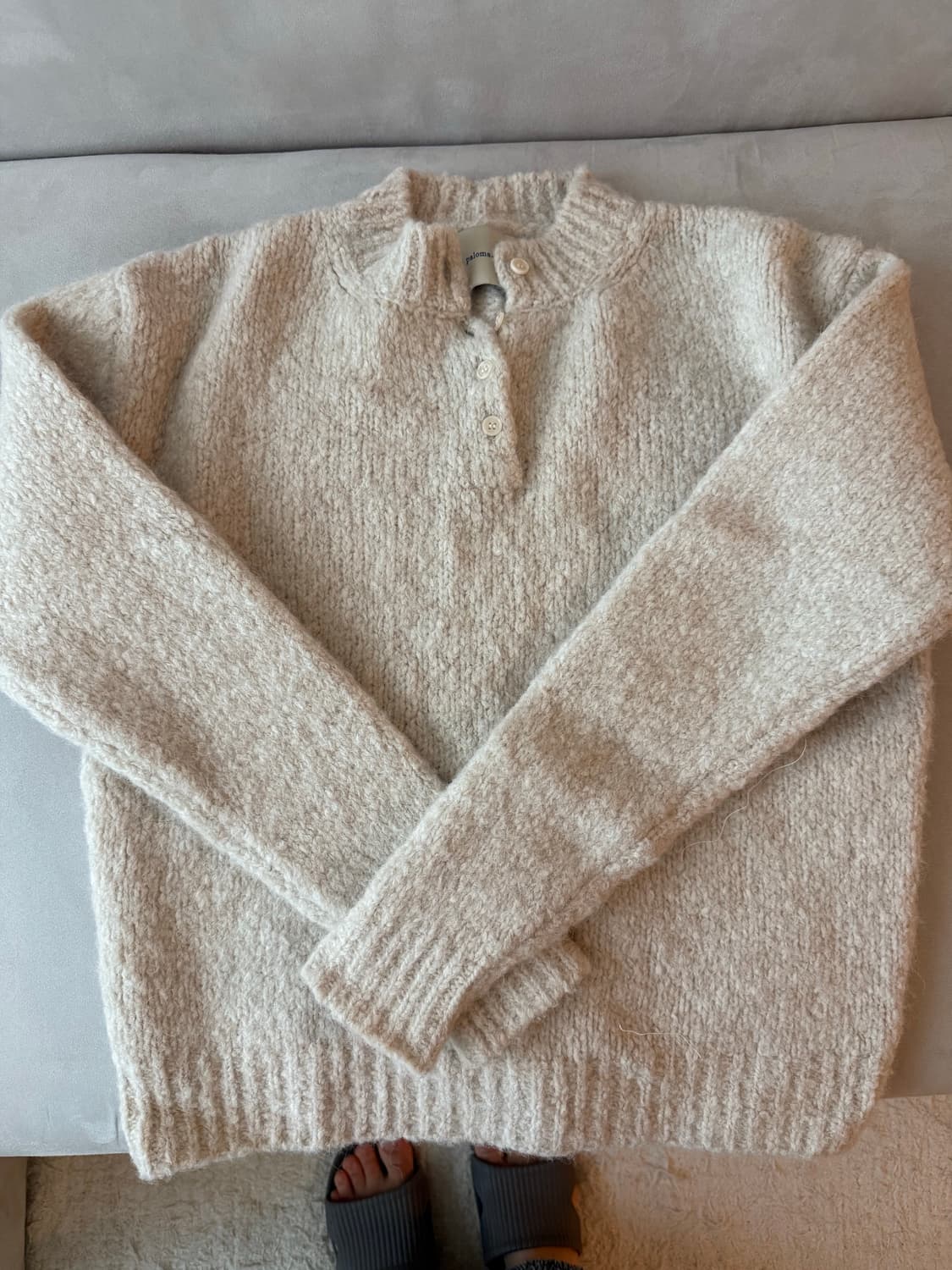 팔로마울 니트 아이보리 상품이미지2