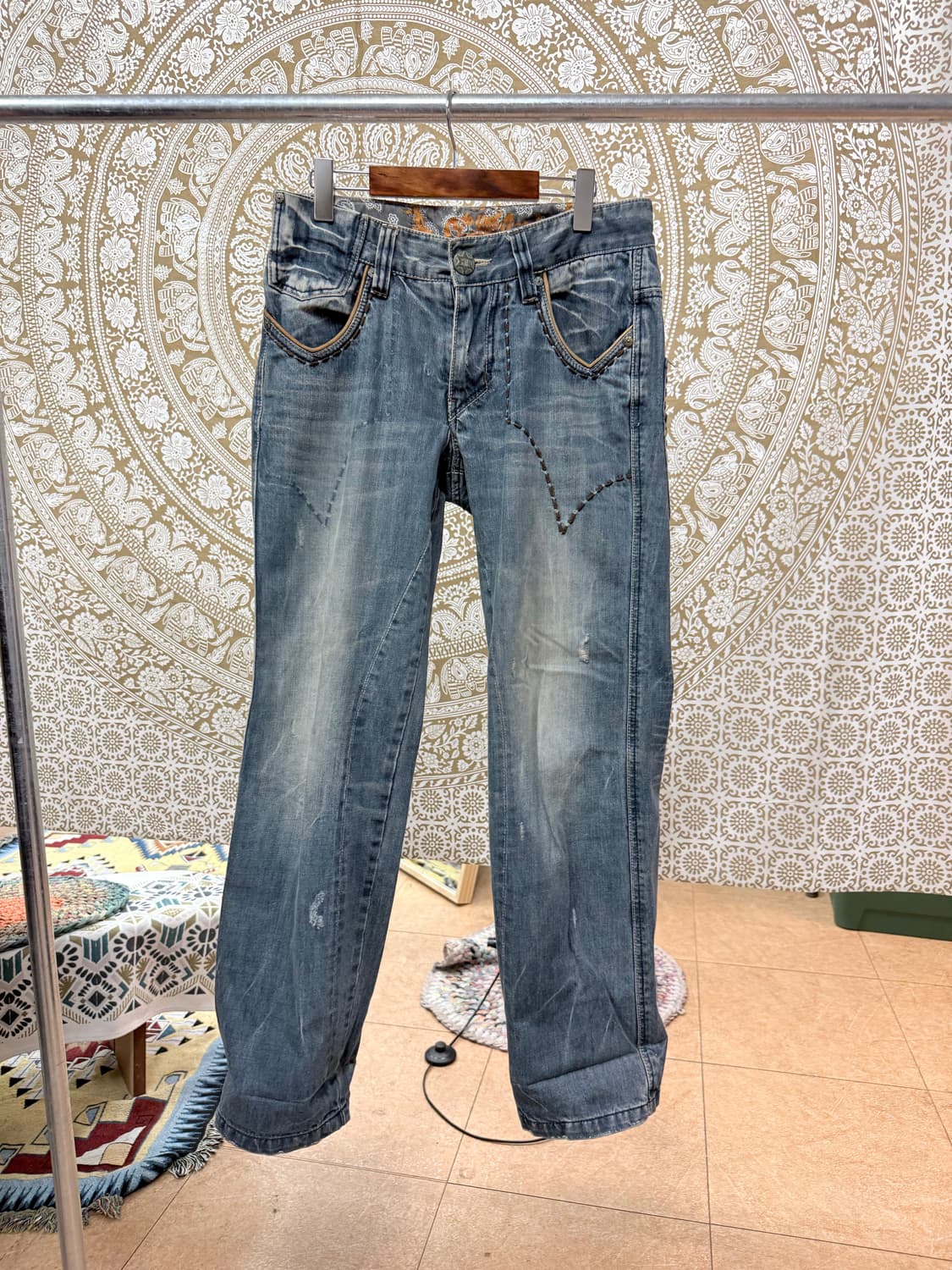 SHANE JEANS 빈티지 스티치 데님팬츠 (Z1011) 상품이미지3