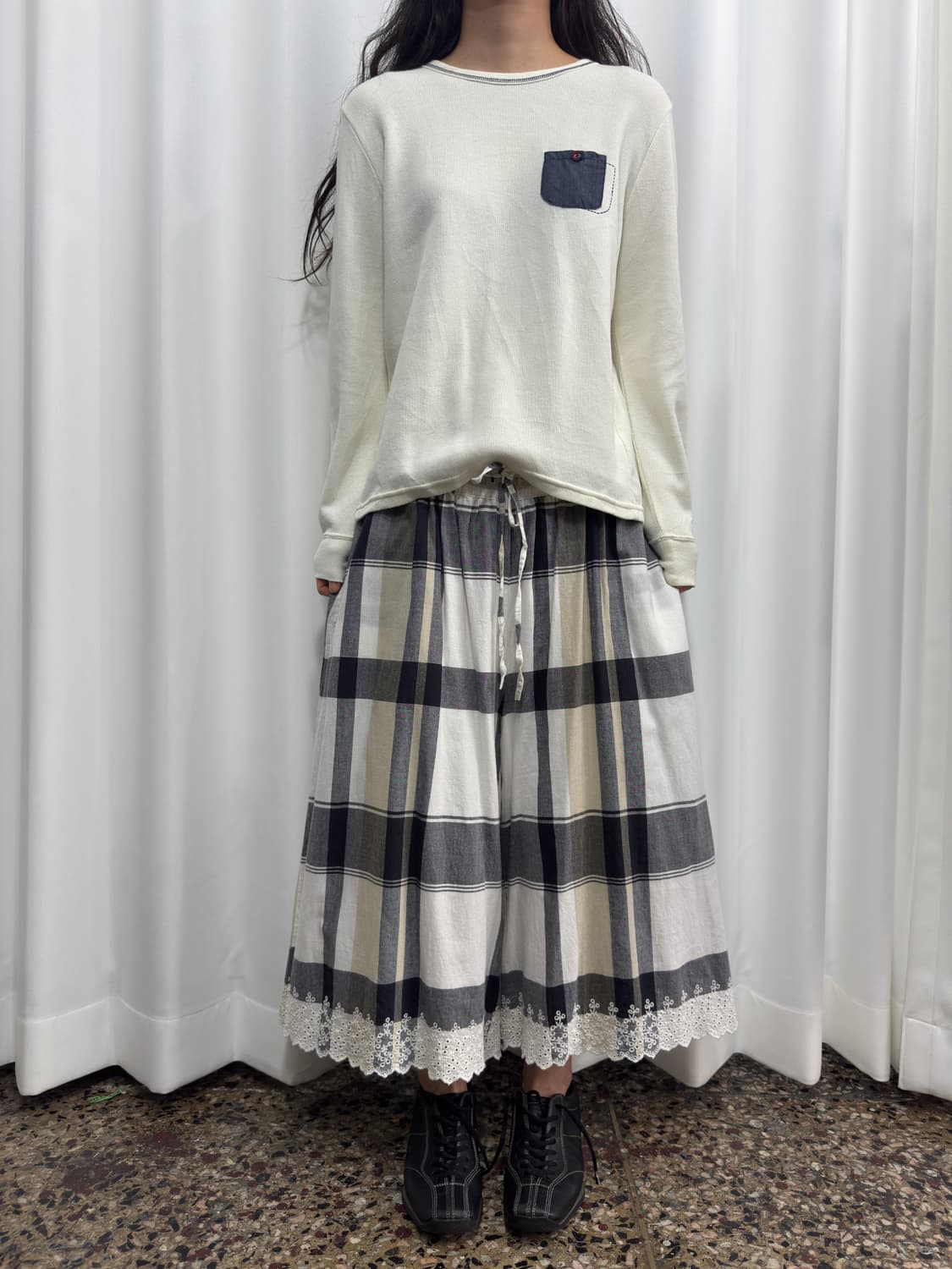 mori check pants 상품이미지1