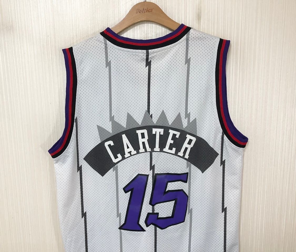 NBA 나이키 98-99시즌 토론토랩터스 유니폼/져지 L #15 빈스카터 상품이미지9