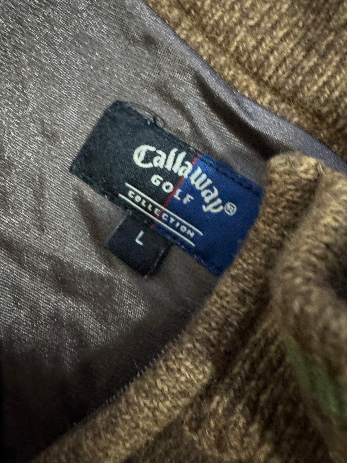 일본 캘러웨이 골프 방풍 반집업 니트 L 일본빈티지 상품이미지3