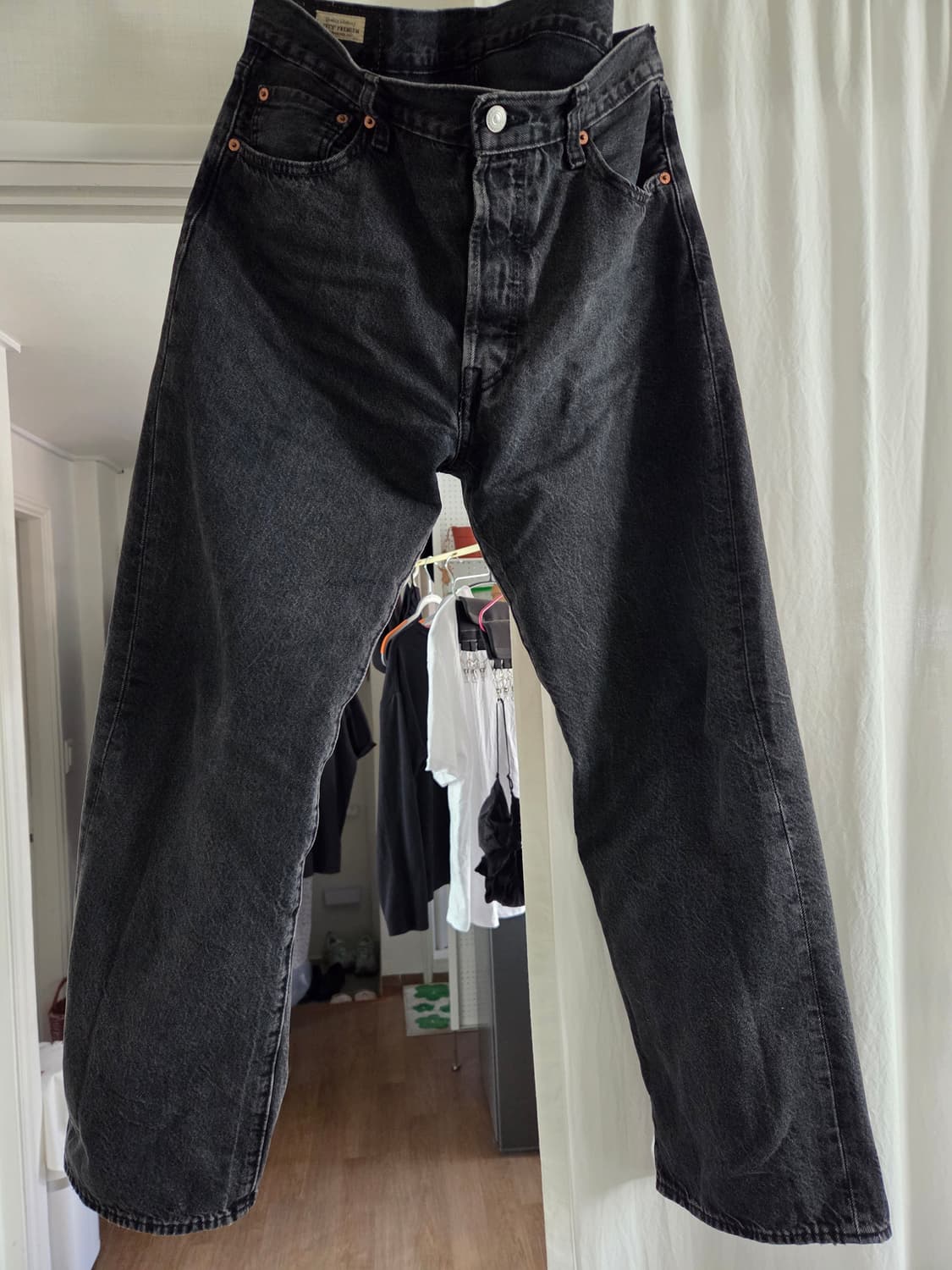 리바이스 프리미엄 501 흑청 블랙진 36×30 상품이미지1