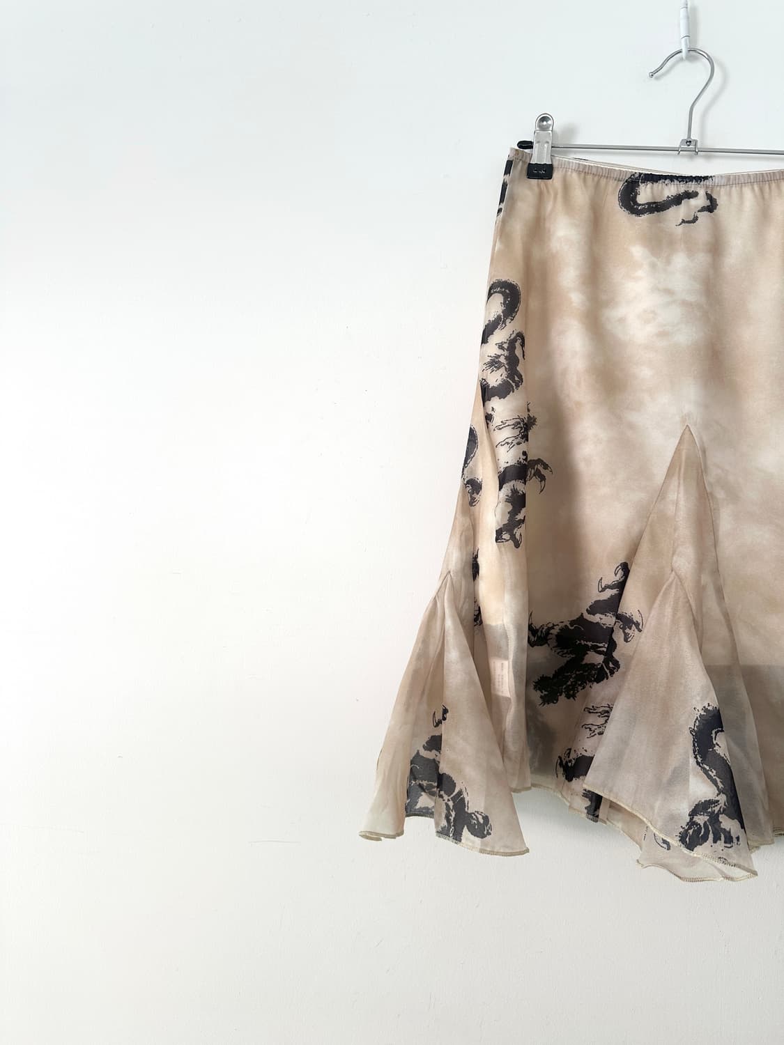 Dragon fly skirt / yellow beige 상품이미지2