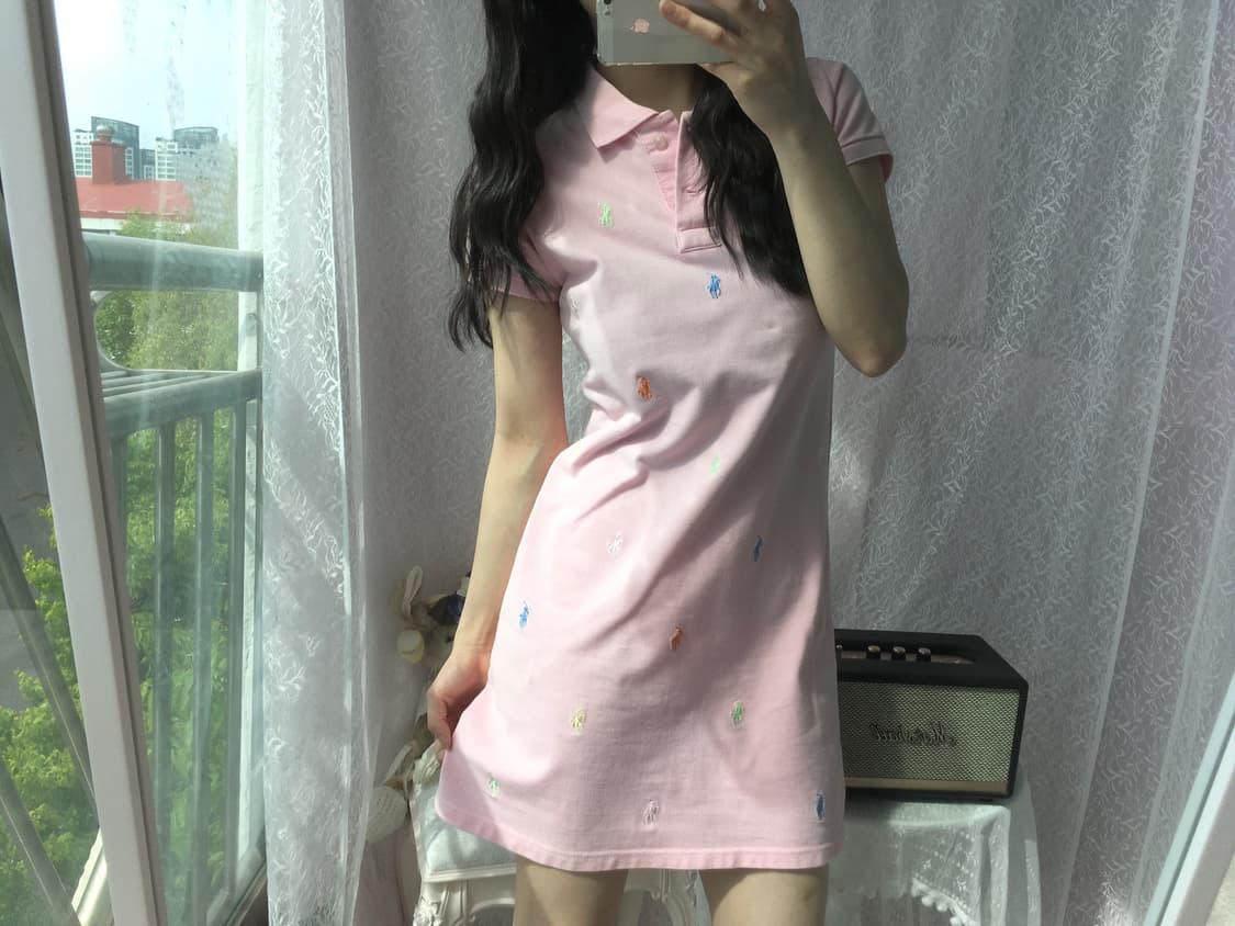 Polo pink one-piece 상품이미지2