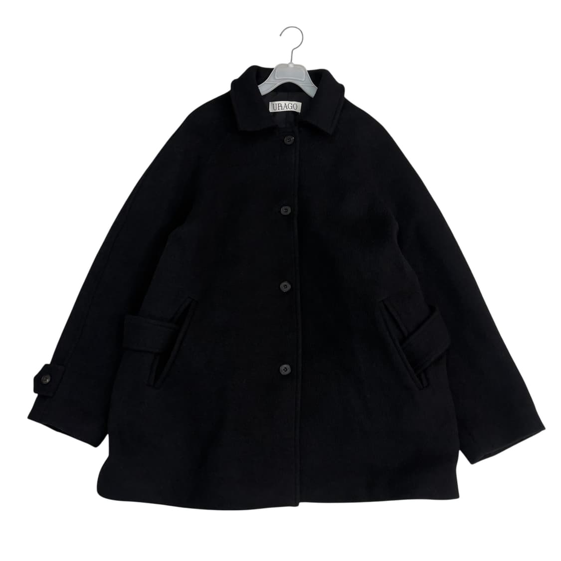 유라고 벨티드 울 코트 상품이미지1