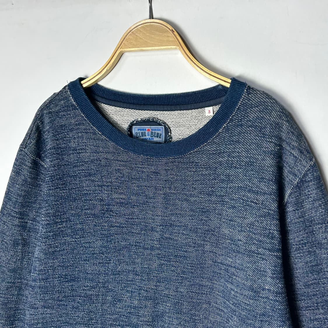 [BLUE BLUE JAPAN] 블루블루재팬 인디고 스웻 맨투맨 상품이미지2