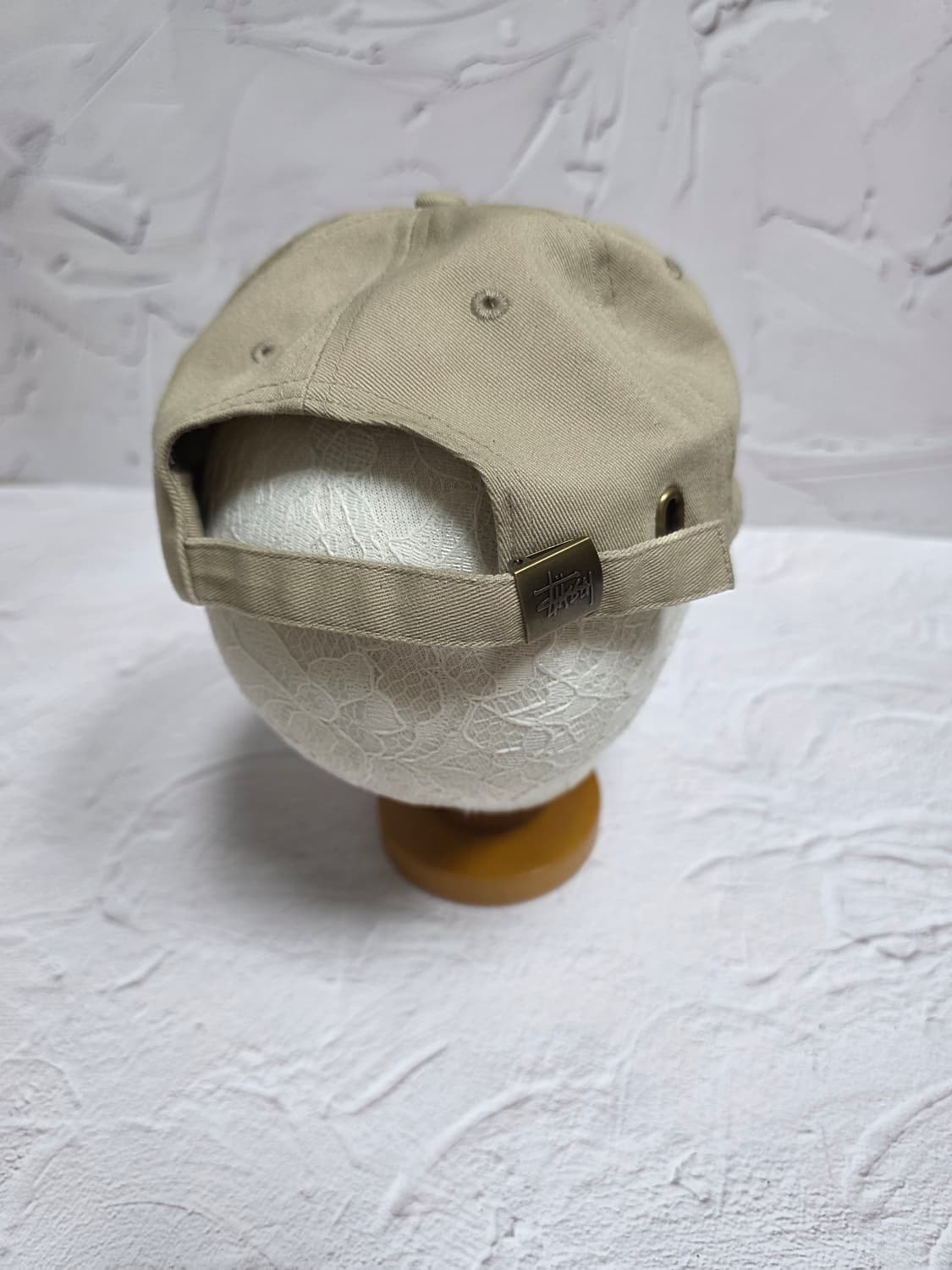 스투시  베이직 로고 로우 프로캡 베이지볼캡 모자 상품이미지4