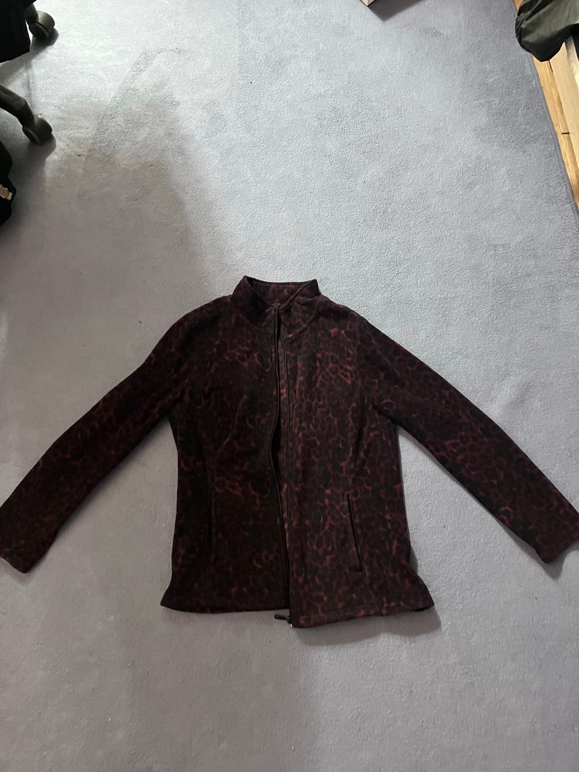 제시카 호피무늬 스웨터 집업 상품이미지4