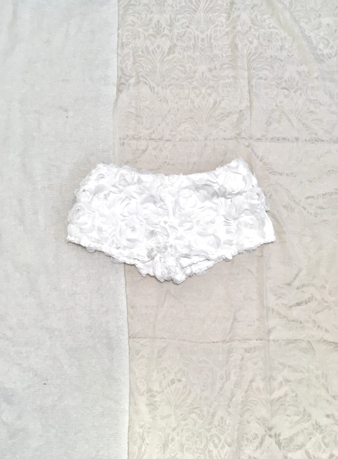 화이트 플라워 로우라이즈 숏츠  상품이미지7