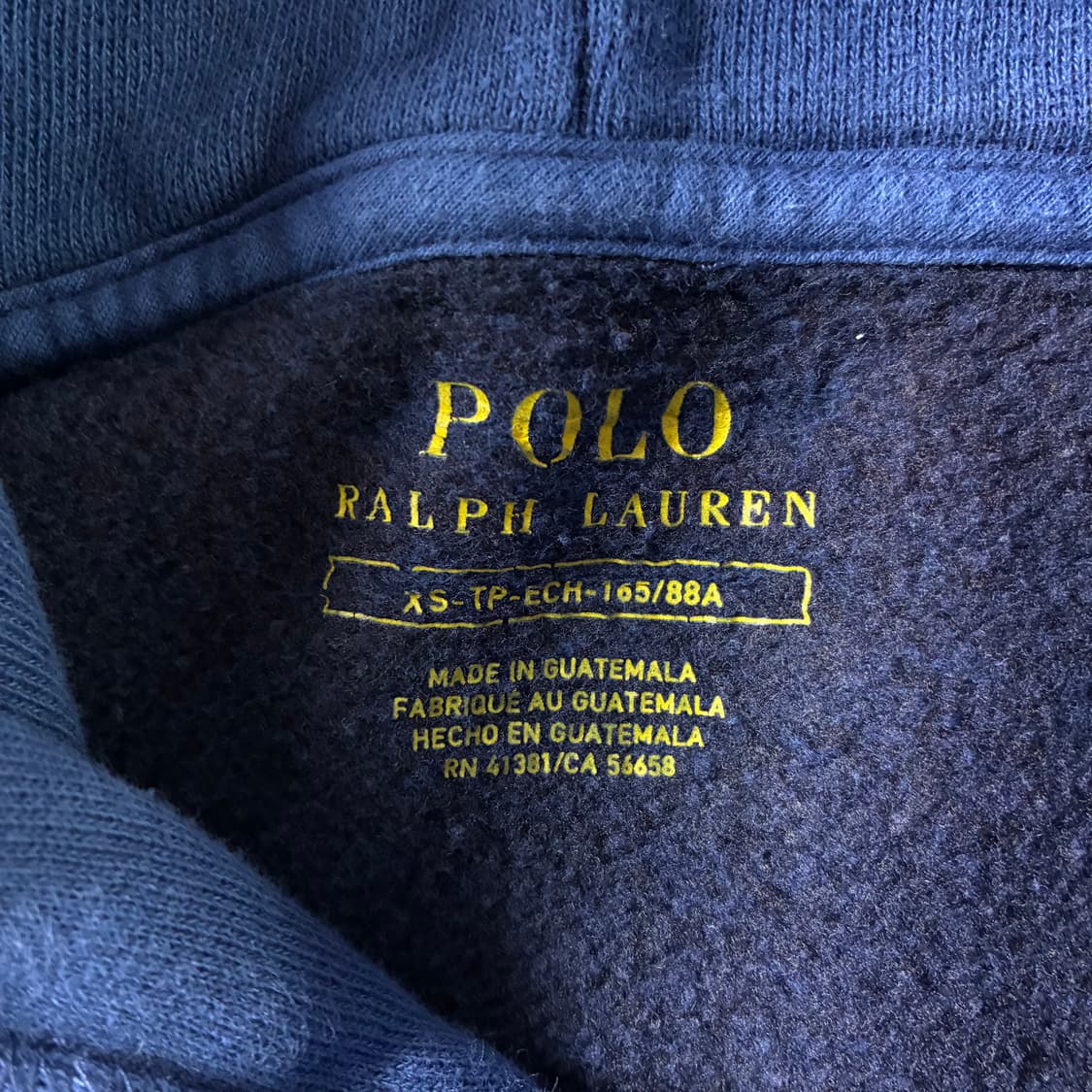 Polo  폴로 랄프로렌 자수 코튼 블루 후드티  상품이미지4