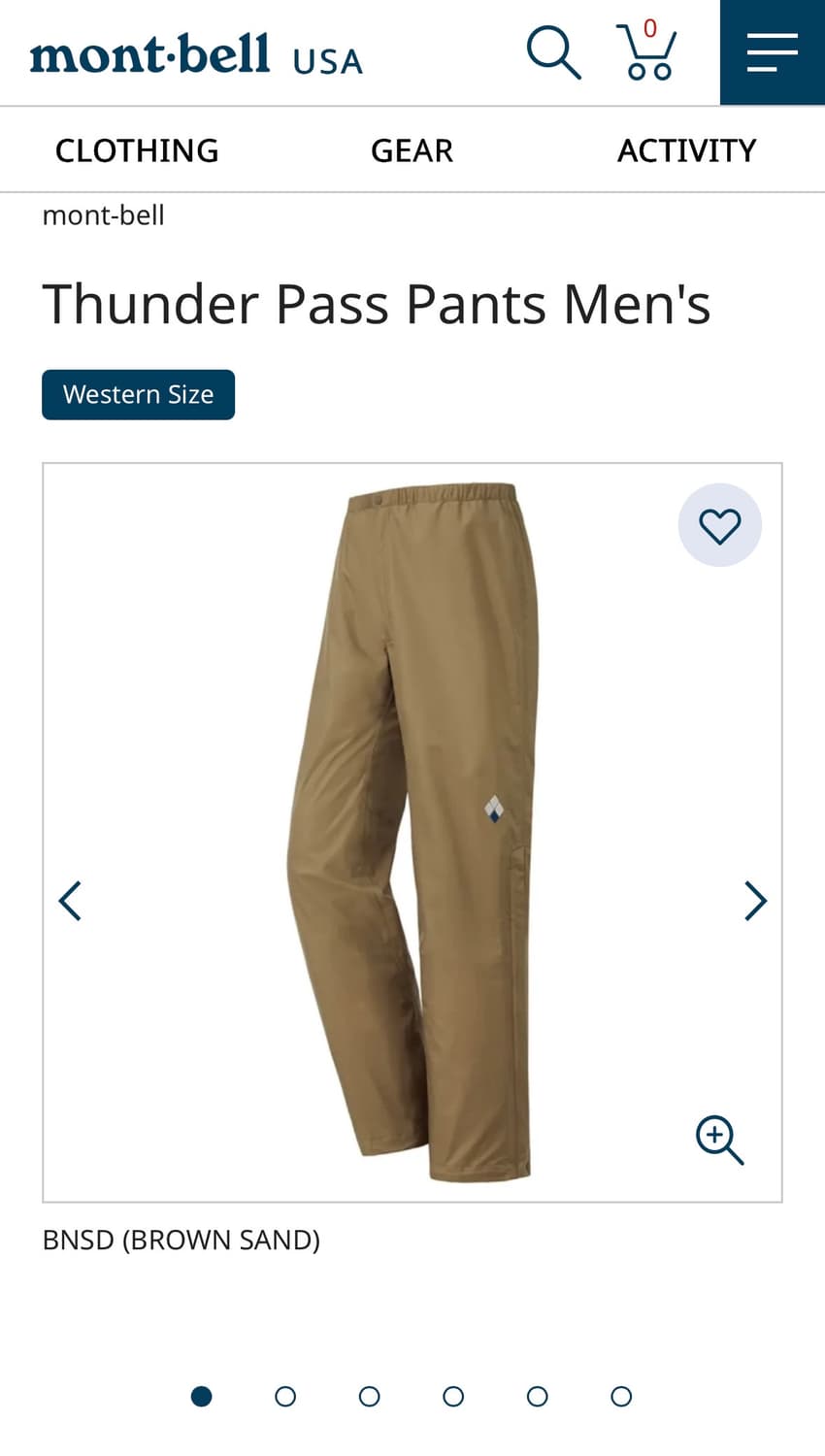 [S] 몽벨 재팬 썬더패스 레인팬츠 상품이미지4