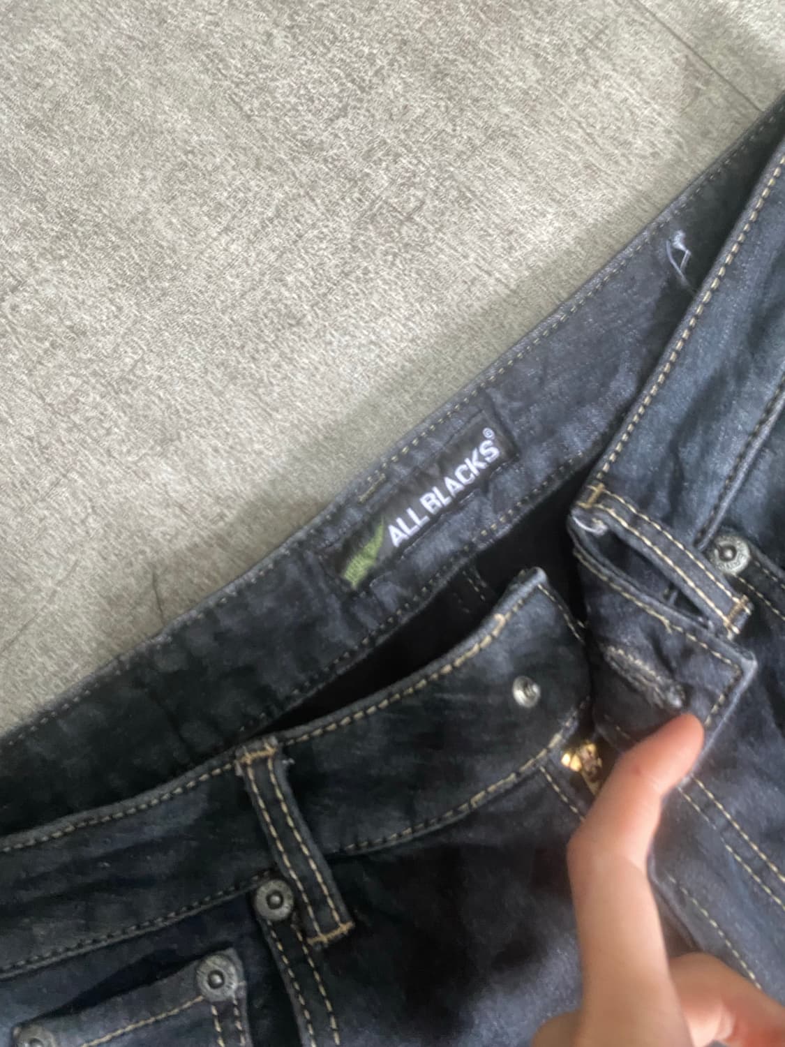 일본빈티지 Allblacks 올드스쿨아메카지스트릿 데님팬츠 상품이미지2