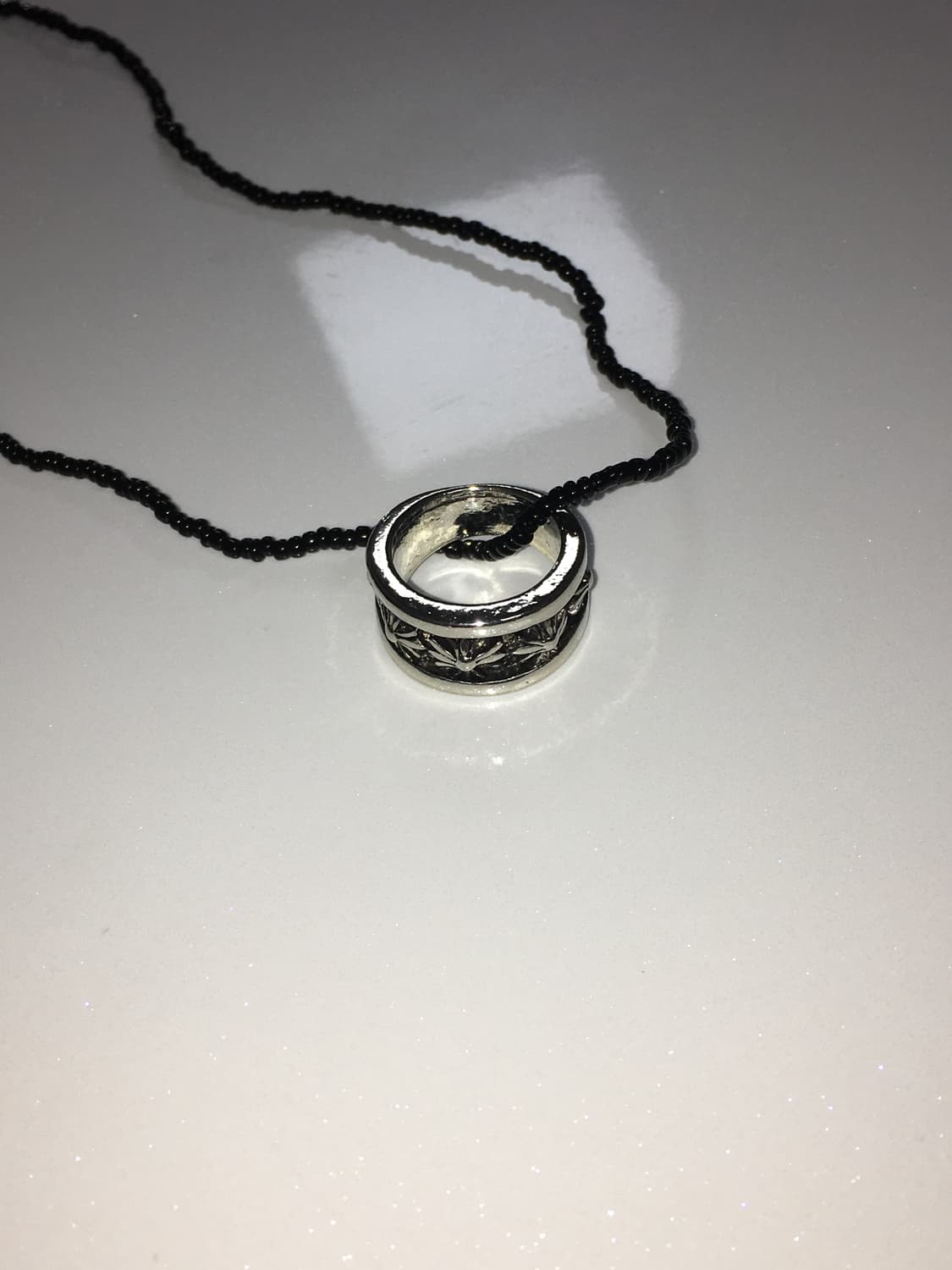 ring&beads necklace  상품이미지2