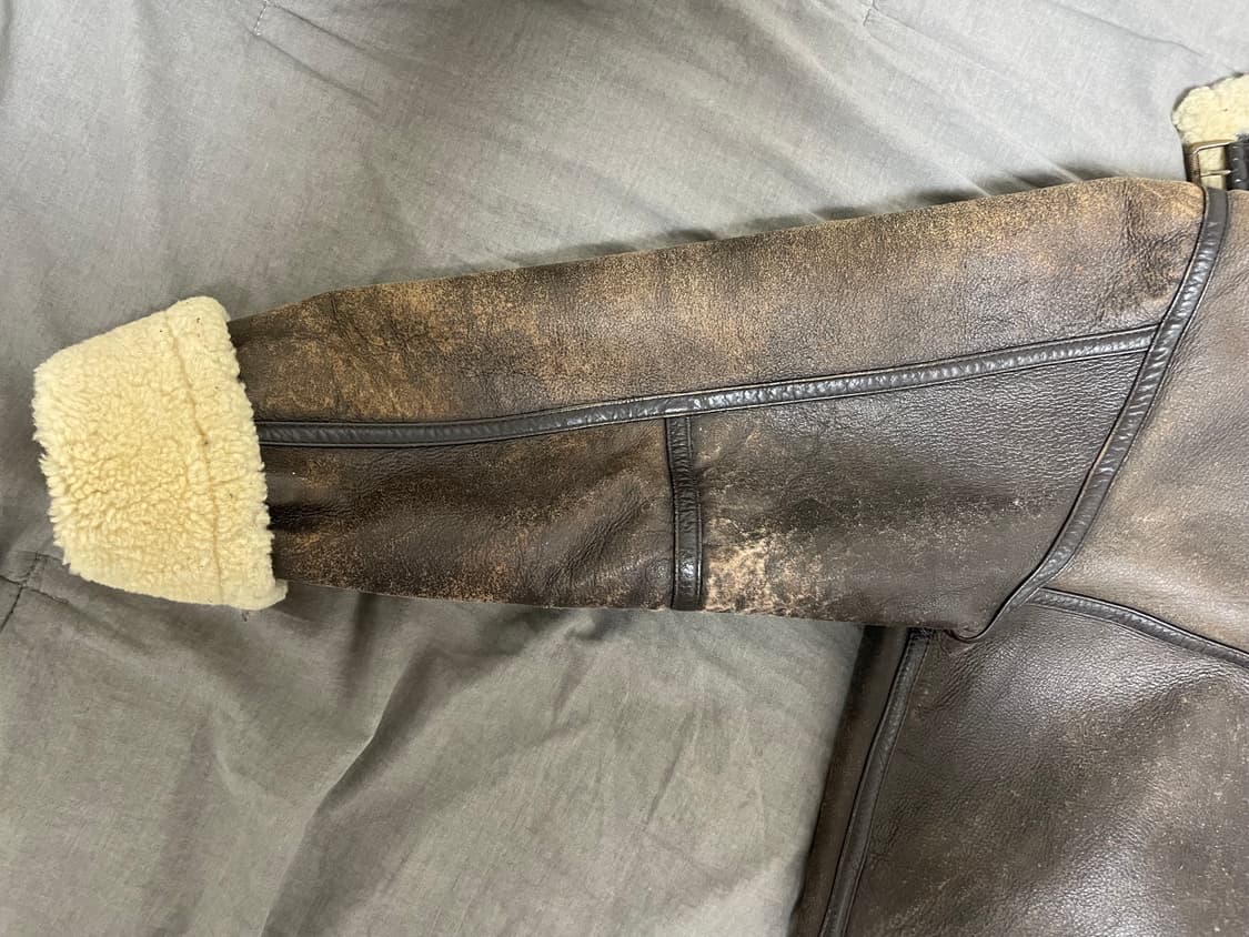 TRUGEN 데드스탁 리얼 램스킨 B-3 무톤 자켓, 무스탕 상품이미지6