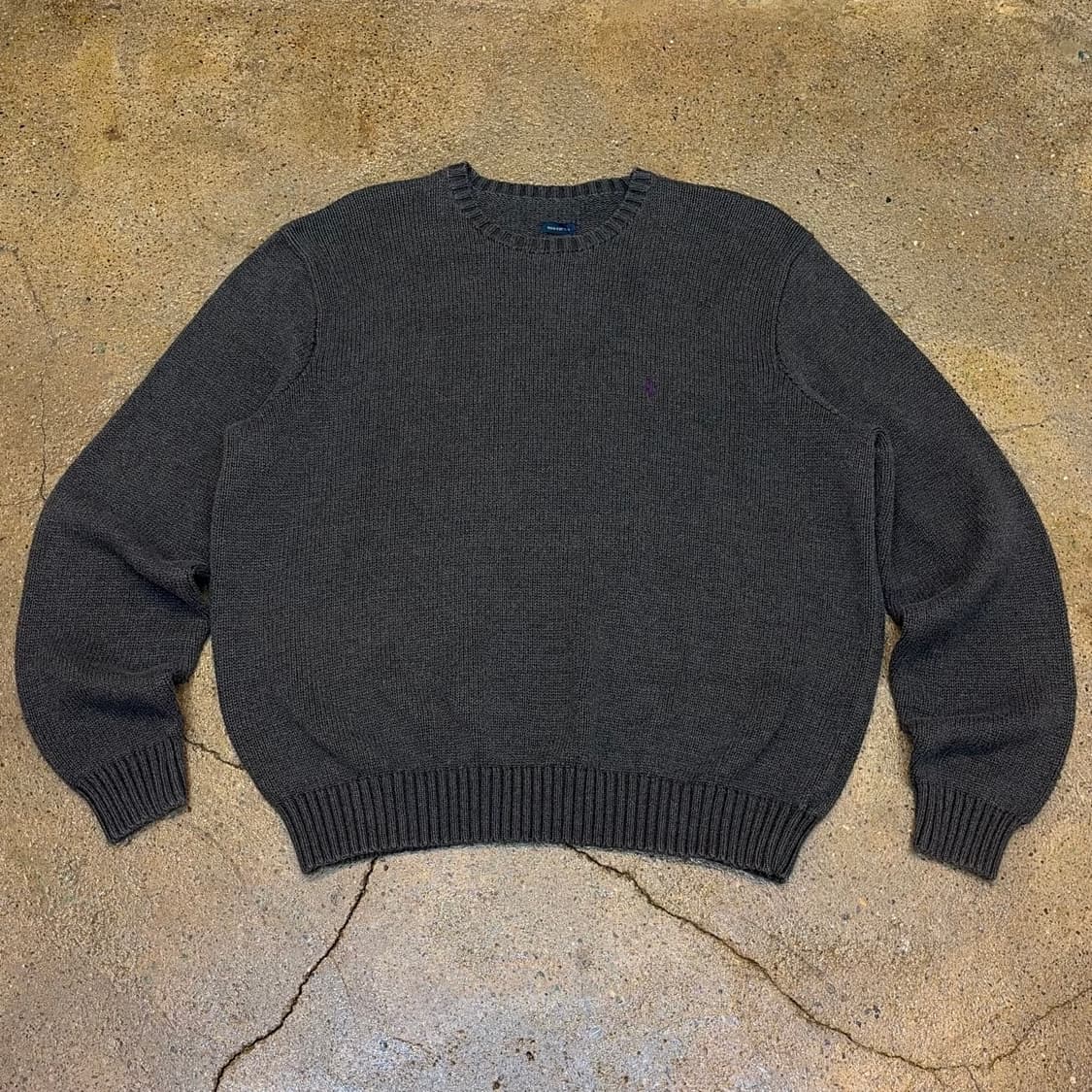 90s USA 빈티지 폴로랄프로렌 헤비코튼 니트  상품이미지1