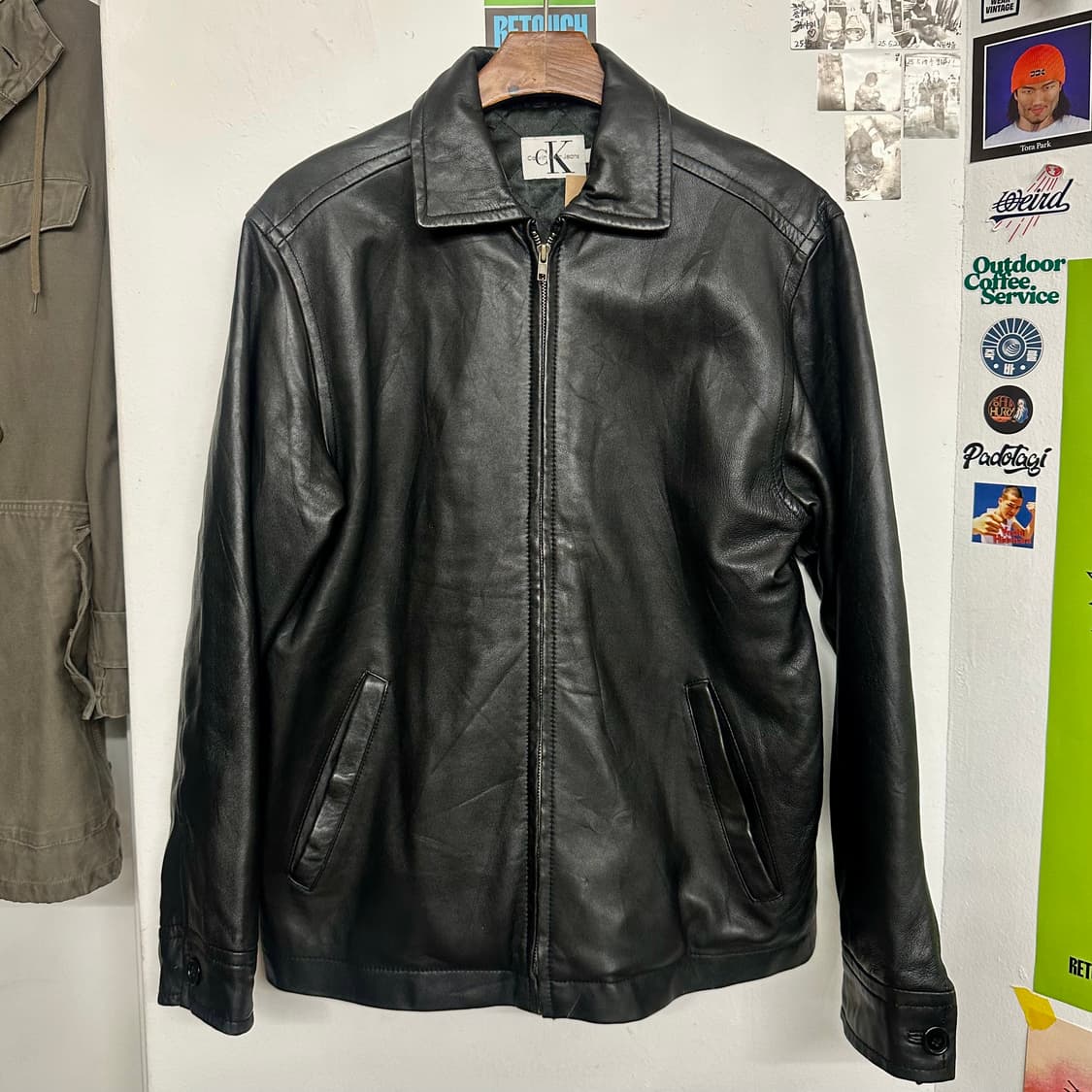 캘빈클라인 램레더 싱글라이더 자켓 상품이미지1