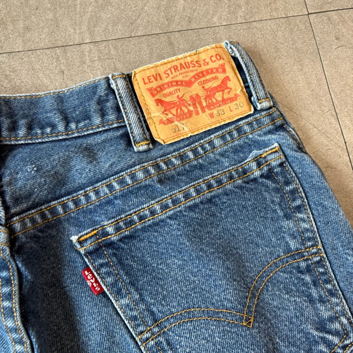 리바이스 정품 517 데님 팬츠 바지 상품이미지9