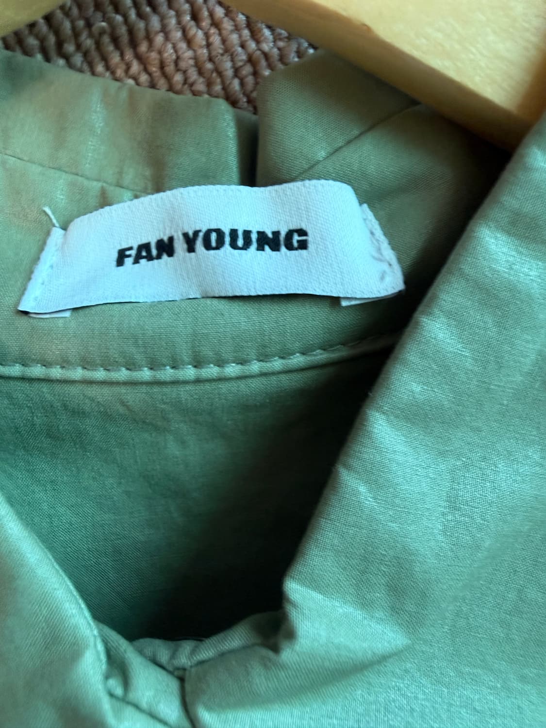 Fan young 아우터로 입는  유니크한 면  아노락 셔츠  상품이미지4