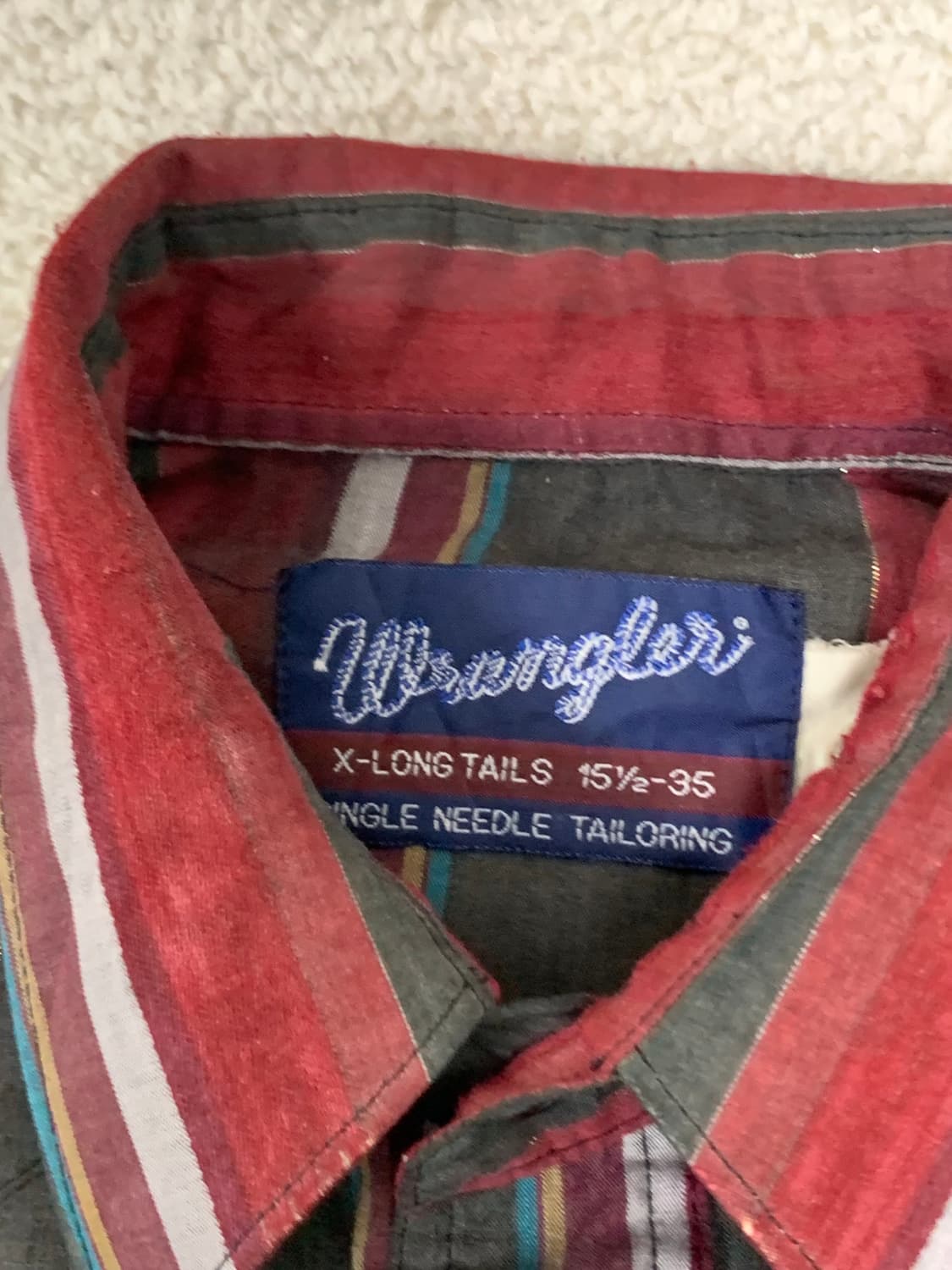 WRANGLER 웨스턴 워싱 페인트 셔츠 상품이미지1