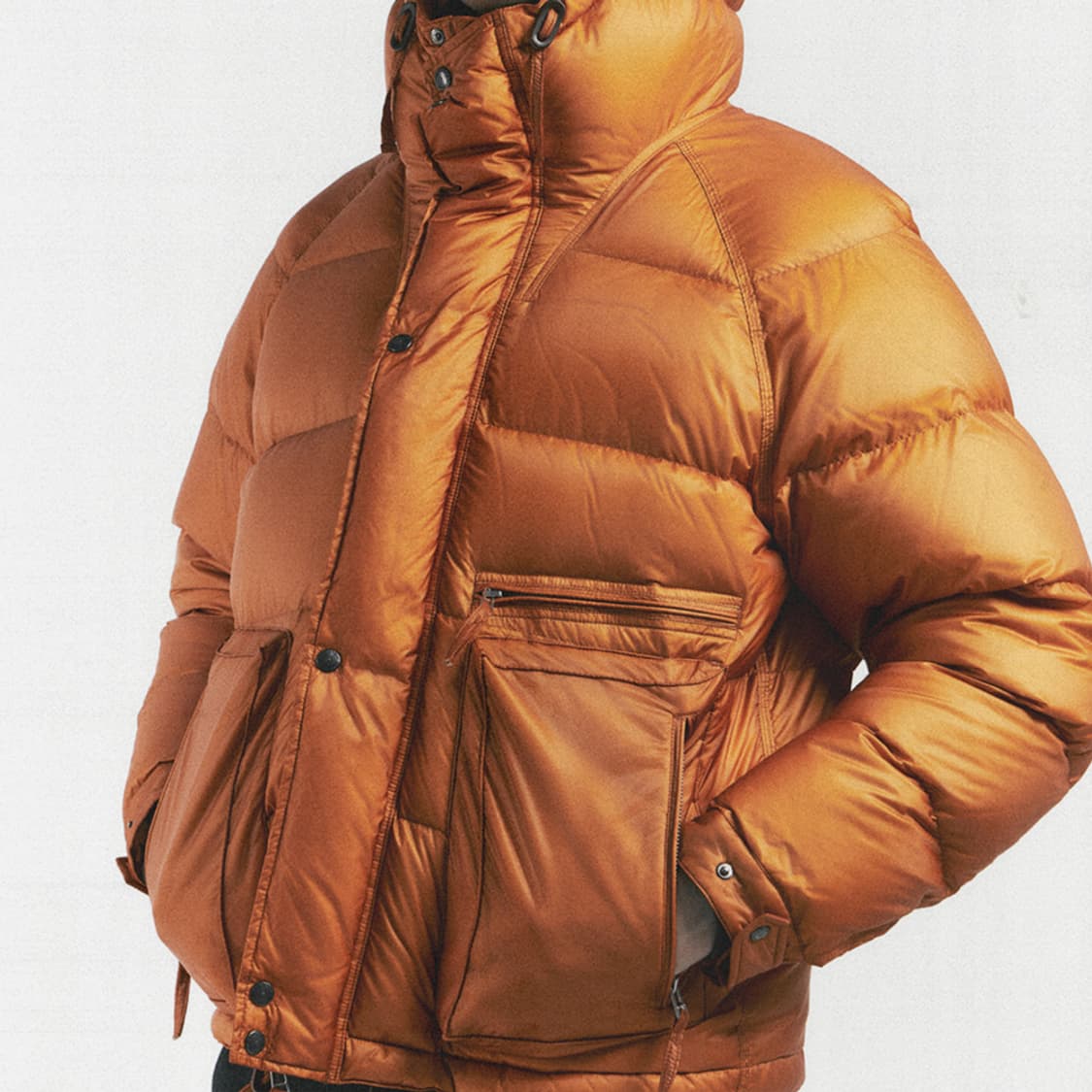 이스트로그 에어본 다운 자켓 오렌지 xl 상품이미지4