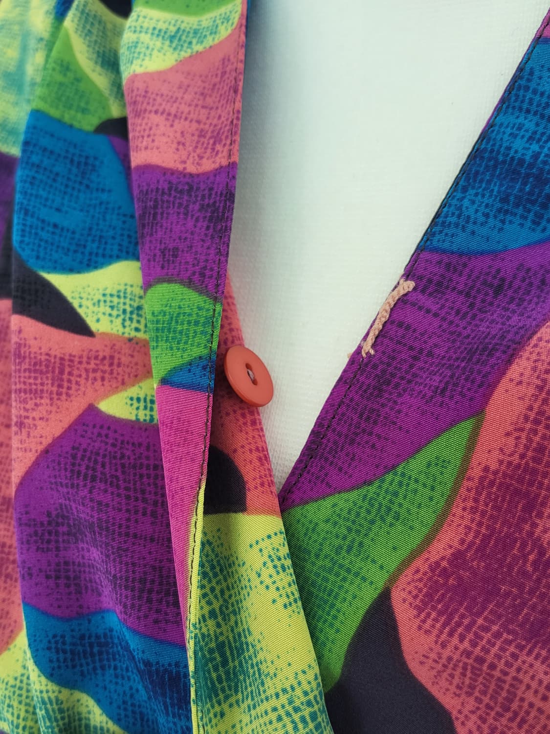 컬러풀 패턴 롱원피스 수입 빈티지 복고  상품이미지3