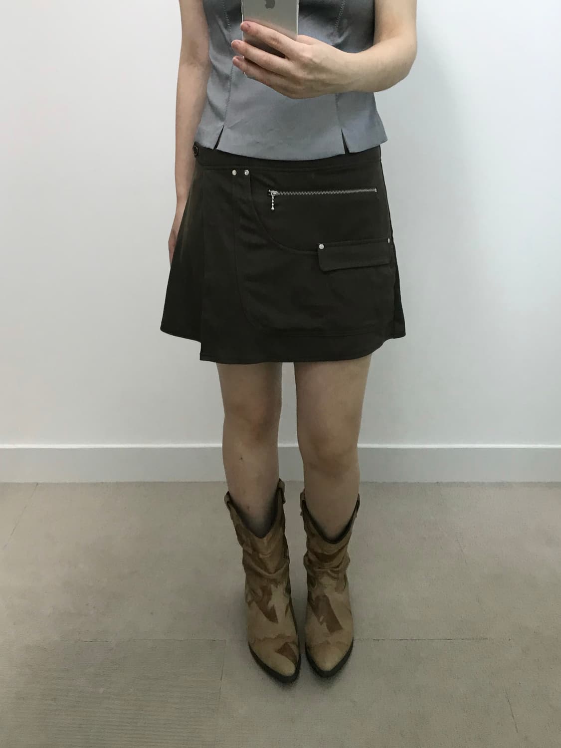 빈티지 랩 스커트 상품이미지1
