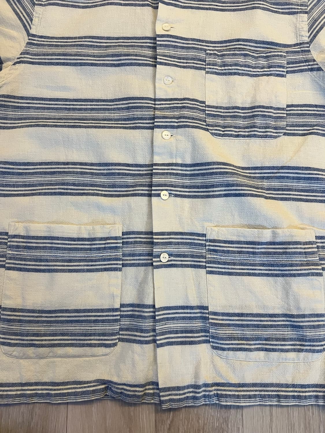 RRL navy 반팔셔츠 L  상품이미지4