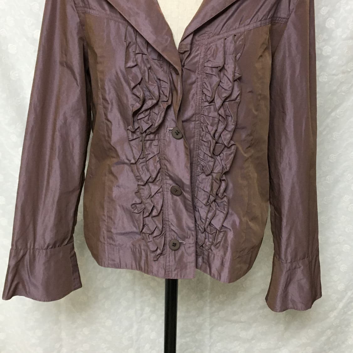 핑크브라운 러플 자켓  상품이미지2