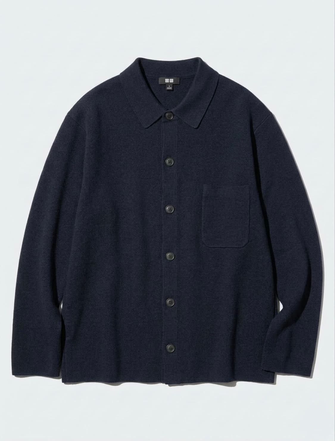 (S) 유니클로 25fw 밀라노립셔츠칼라가디건 상품이미지3