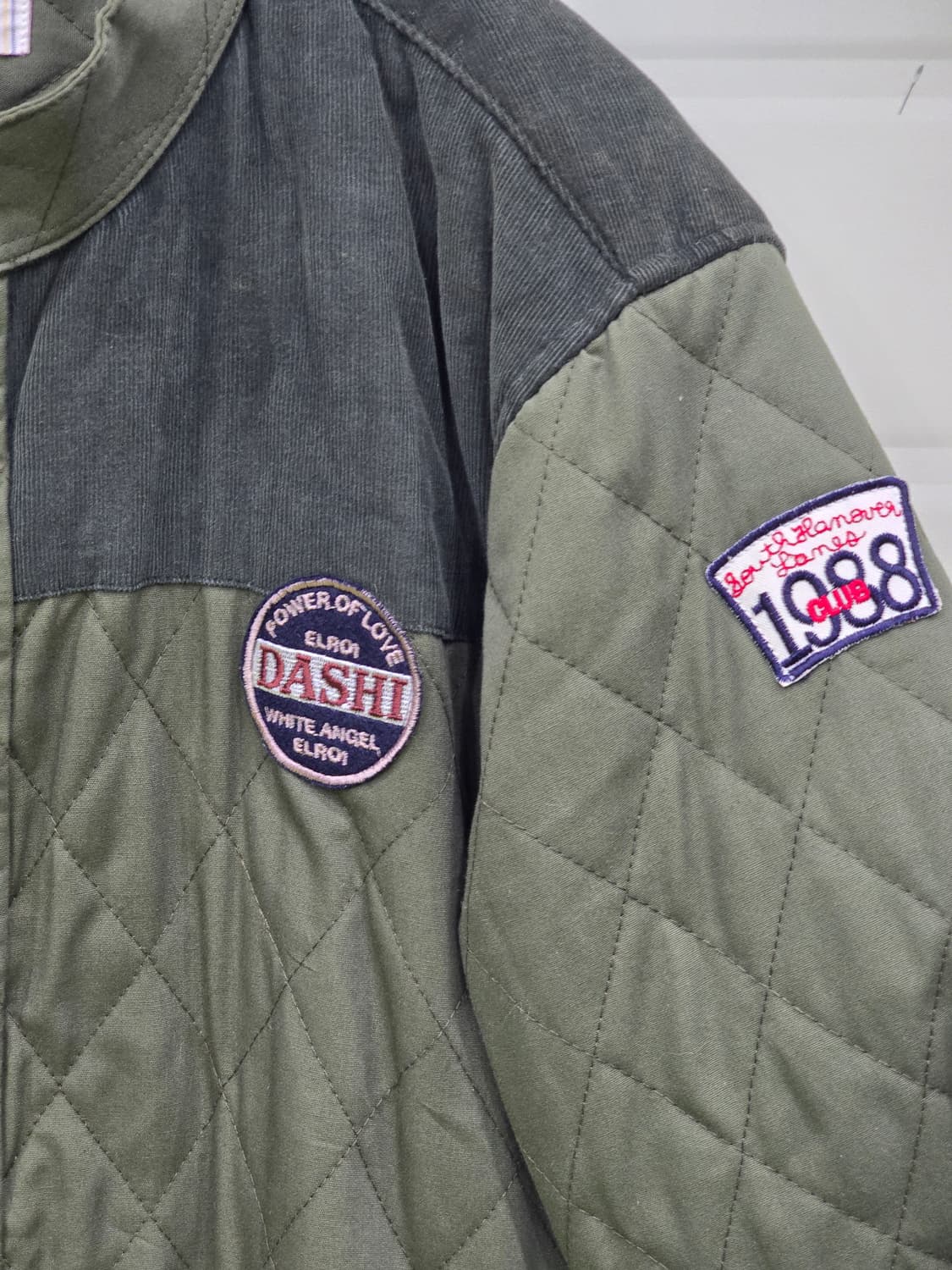  퀼팅 코듀로이 배색 자켓 상품이미지2