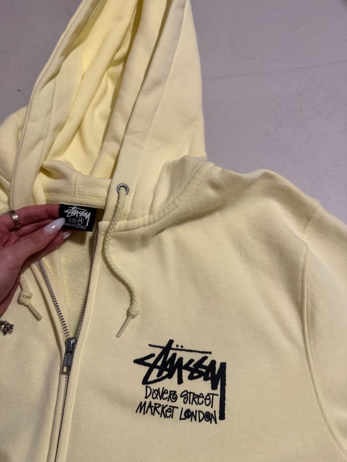 스투시 x 도버 스트리트 마켓 런던 후드 집업 💛 상품이미지2