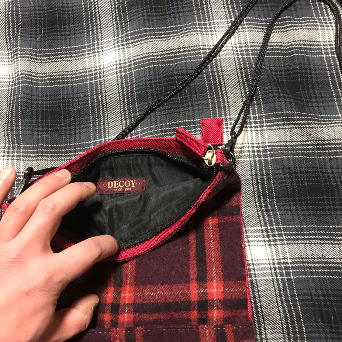 재팬 90s 타탄 체크 2way 미니 크로스백 상품이미지3