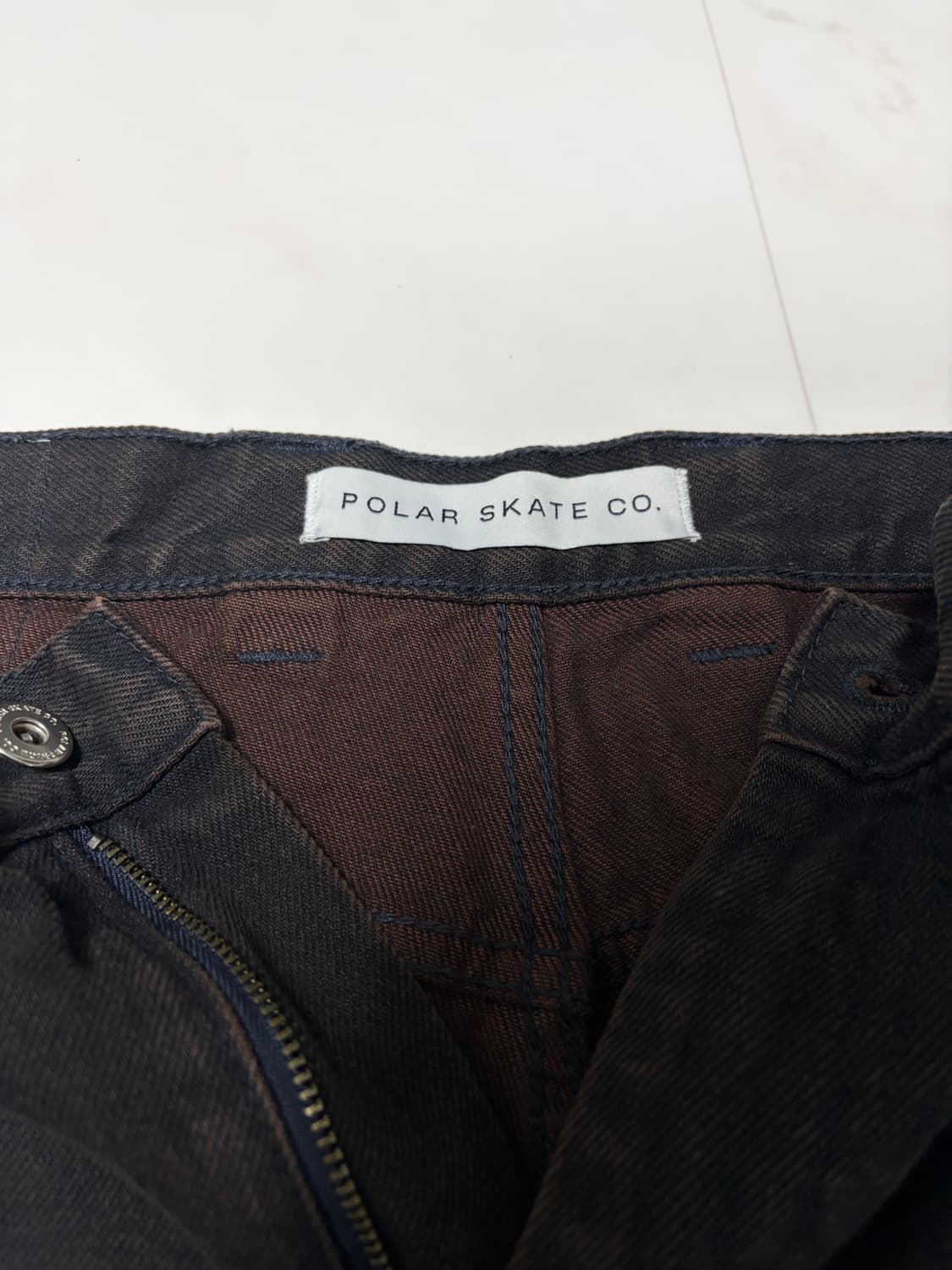 폴라스케이트 93 팬츠 브라운 블루 상품이미지4