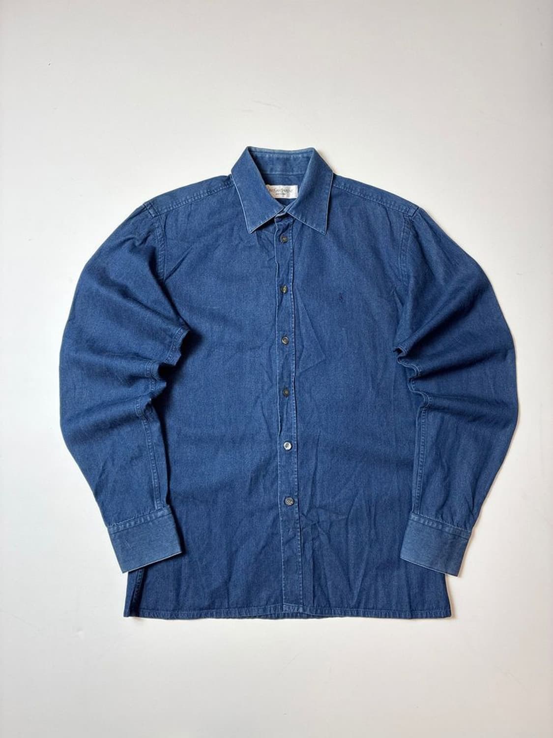 입생로랑 00's 자수 로고 데님 셔츠 PN8337 상품이미지1