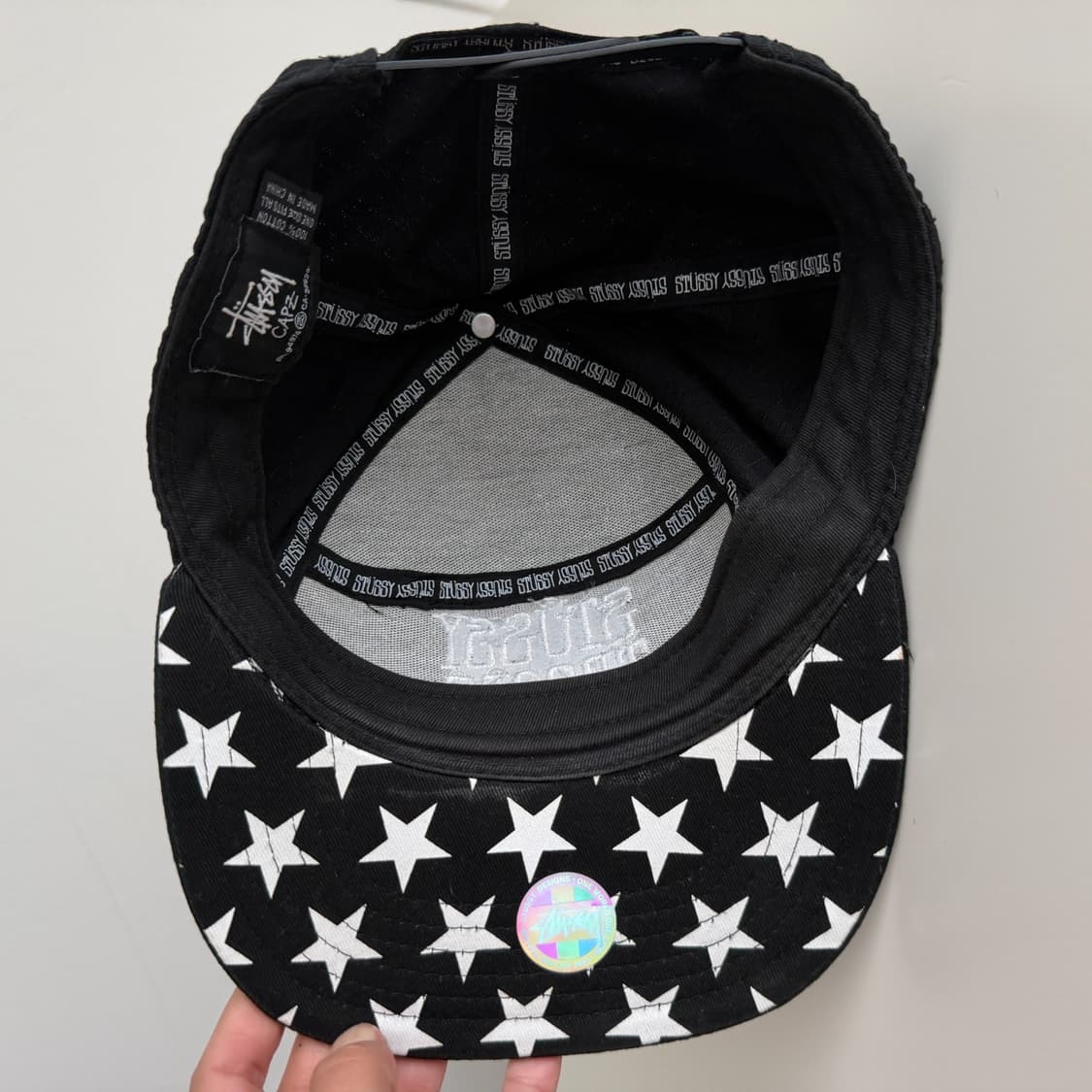 스투시 트룹스 스타 브림 캡 블랙 상품이미지4