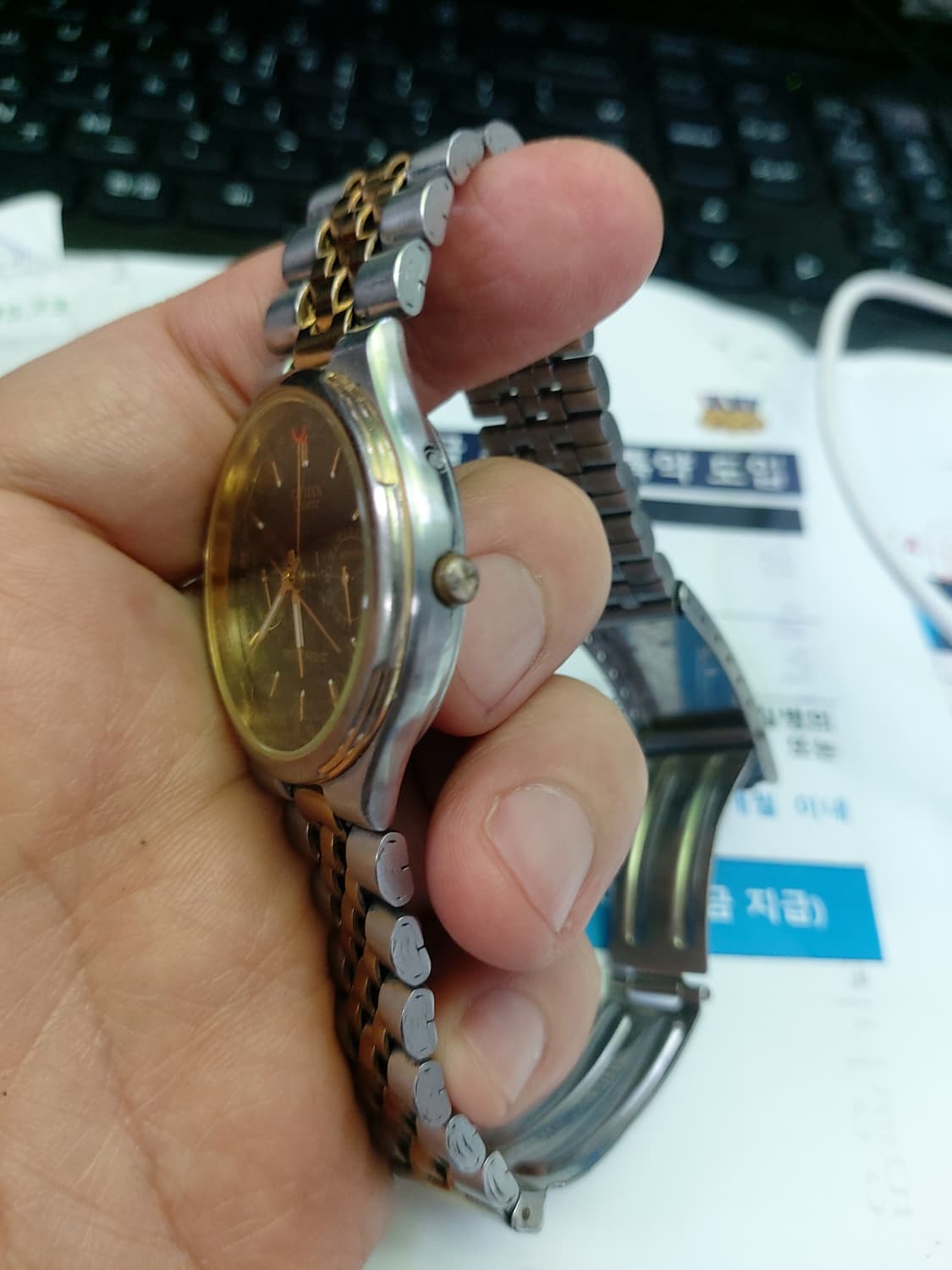 씨티즌 쿼츠 콤비 남성 시계 상품이미지2