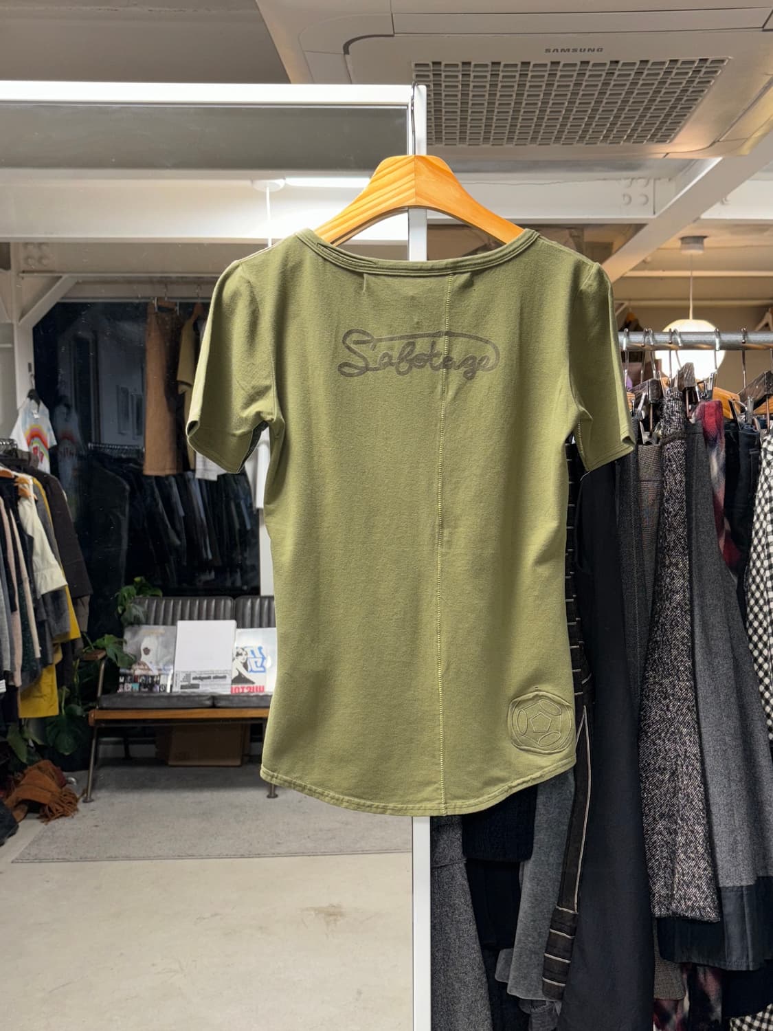 사보타지 싱글 스티치 티셔츠 상품이미지2