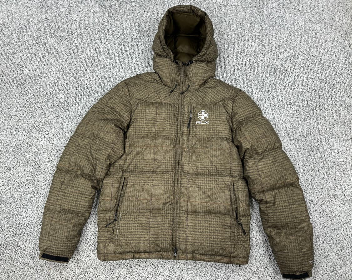 폴로 랄프로렌 RLX 글렌 플레이드 다운패딩 상품이미지1