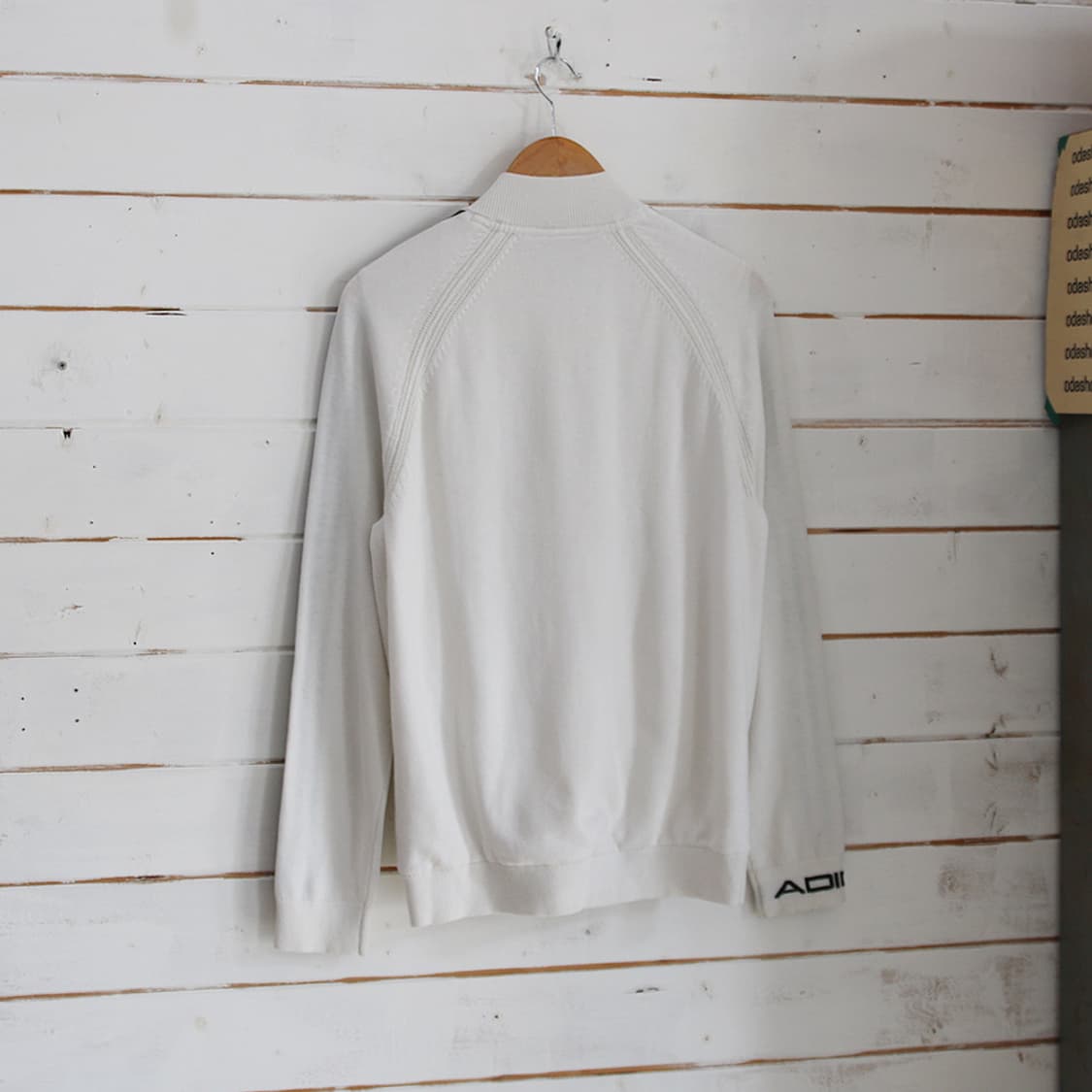 (착용컷) 아디다스 니트 집업 자켓 (남성용 L) 상품이미지2