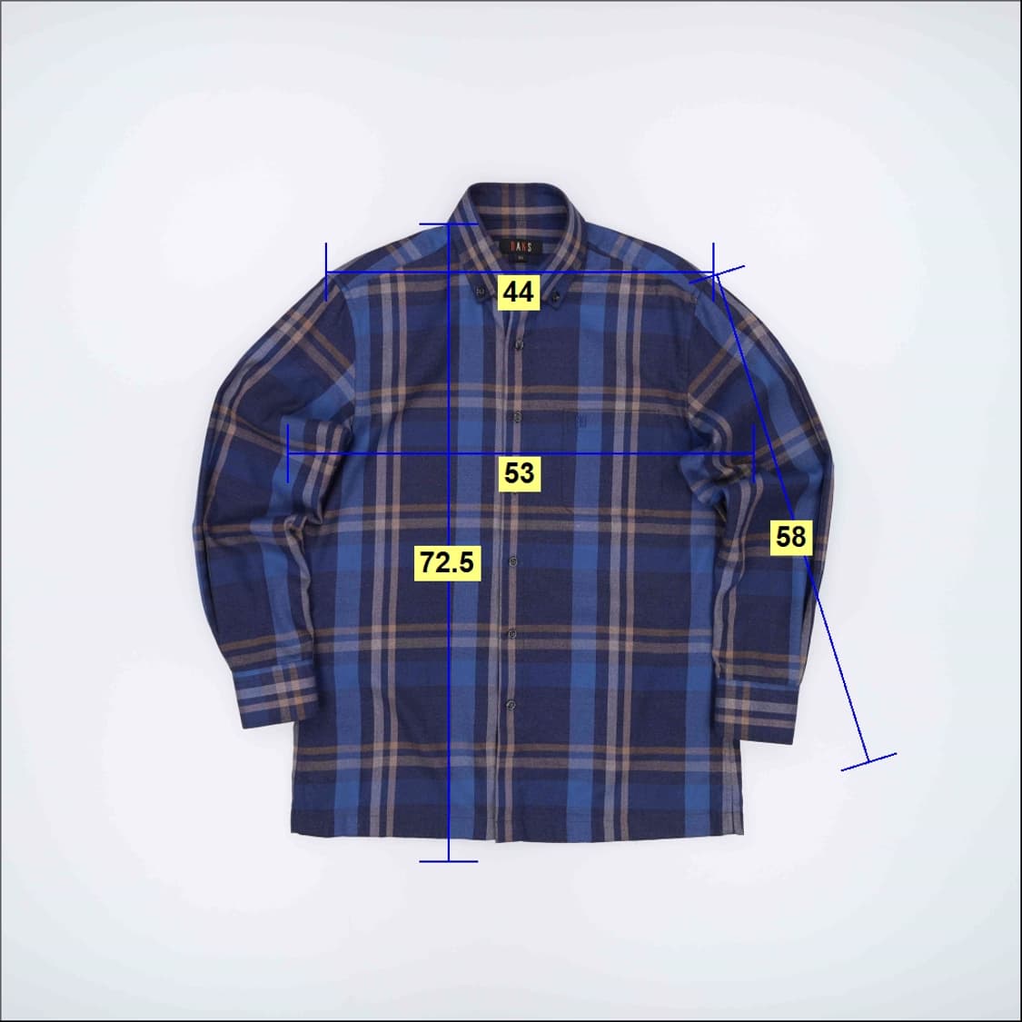 95 닥스 남성 고급 타탄 체크 셔츠 남방 4278 상품이미지7