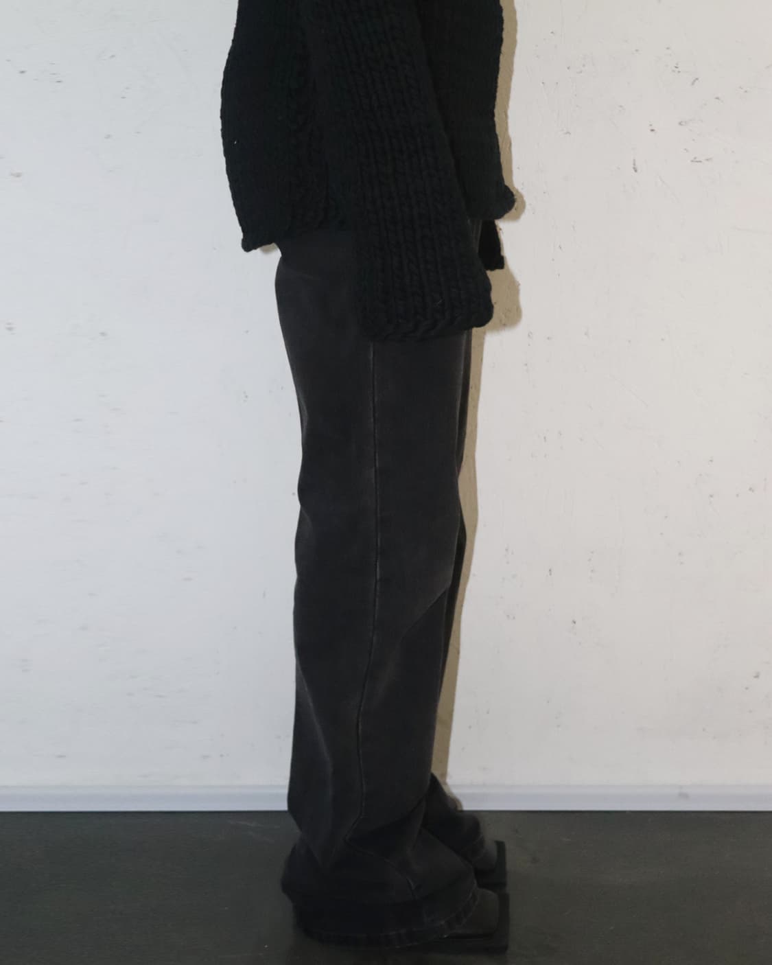 라프시몬스 21SS 블랙 와이드 레그 데님진 상품이미지3