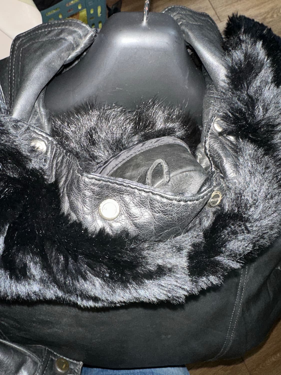 빈티지 양가죽 블루종 점퍼 남자 M사이즈 상품이미지4