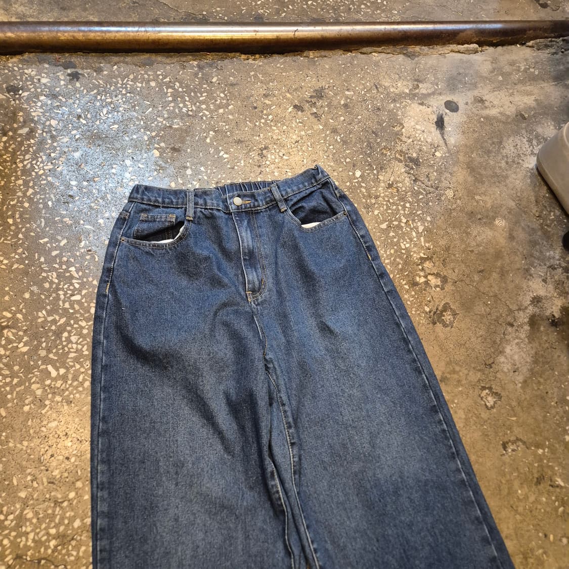 32인치 중청 와이드데님팬츠  상품이미지5