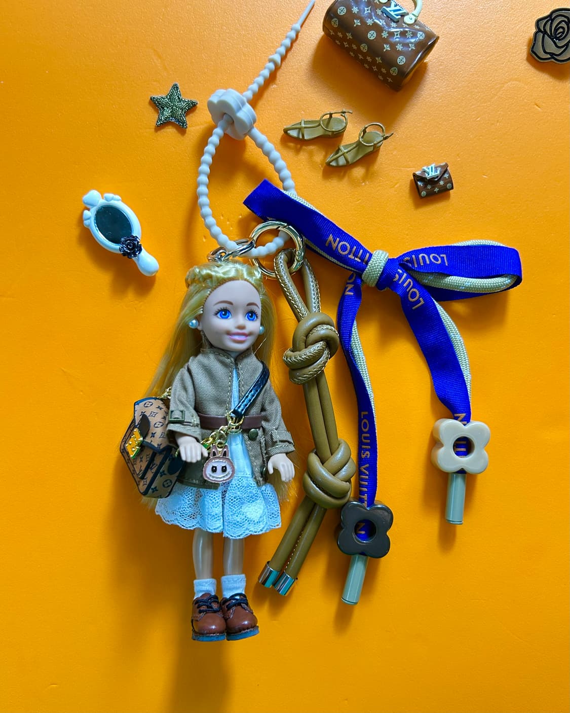 (18)바비키링 정품USA 마텔사 바비인형 커스텀키링 상품이미지1