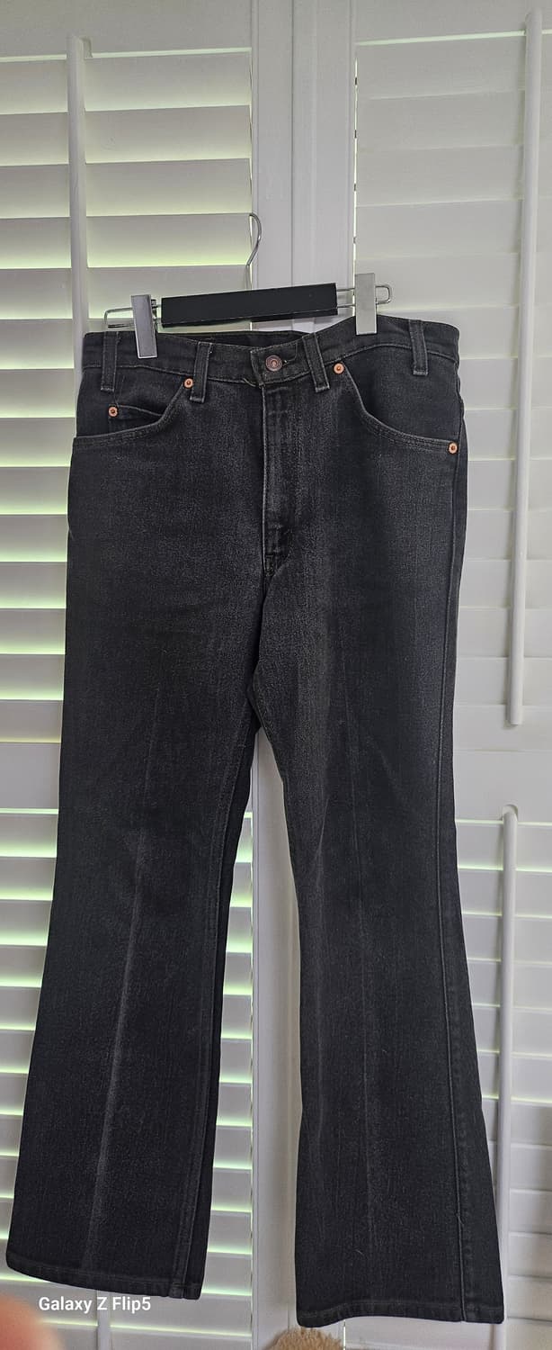 리바이스 517 오렌지탭 블랙 빈티지 데님 W33 부츠컷 상품이미지1