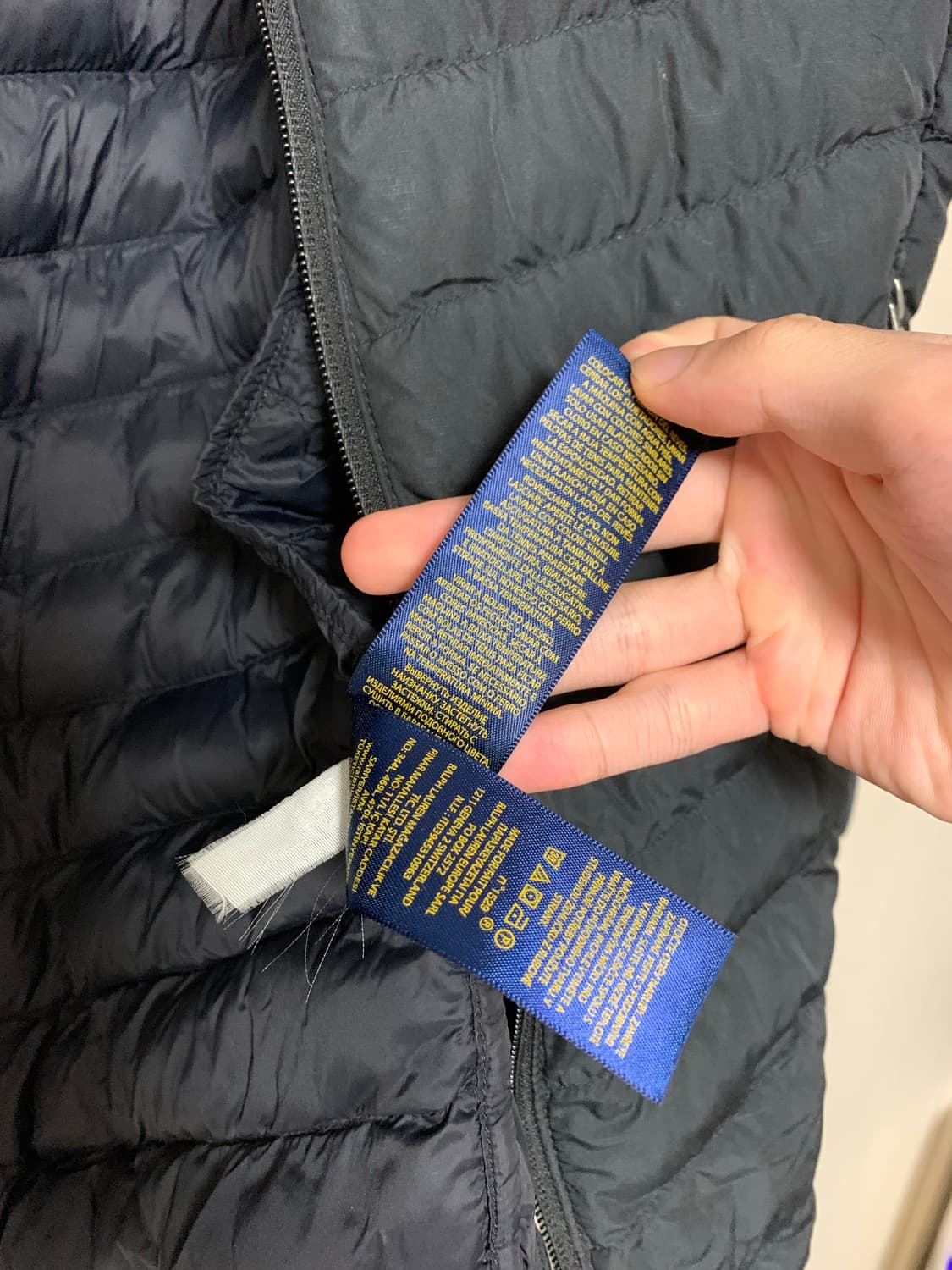 폴로 경량패딩 블랙 상품이미지6