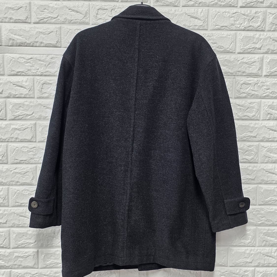 택포) 생로랑 다크그레이 코트 L 상품이미지4